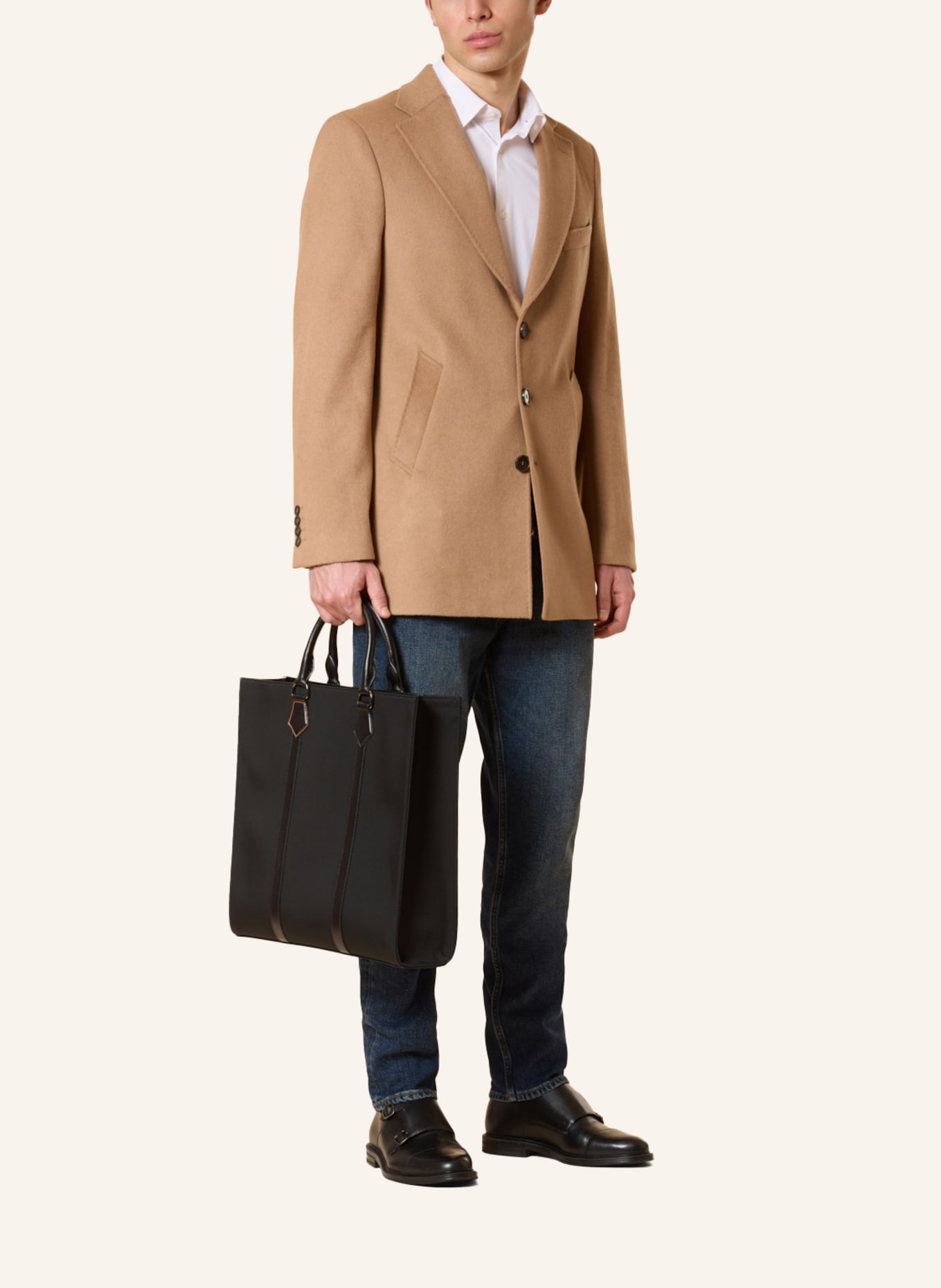 GEBAUER & GEBAUER Shopper LAGO: SCHWARZ/ ORANGE