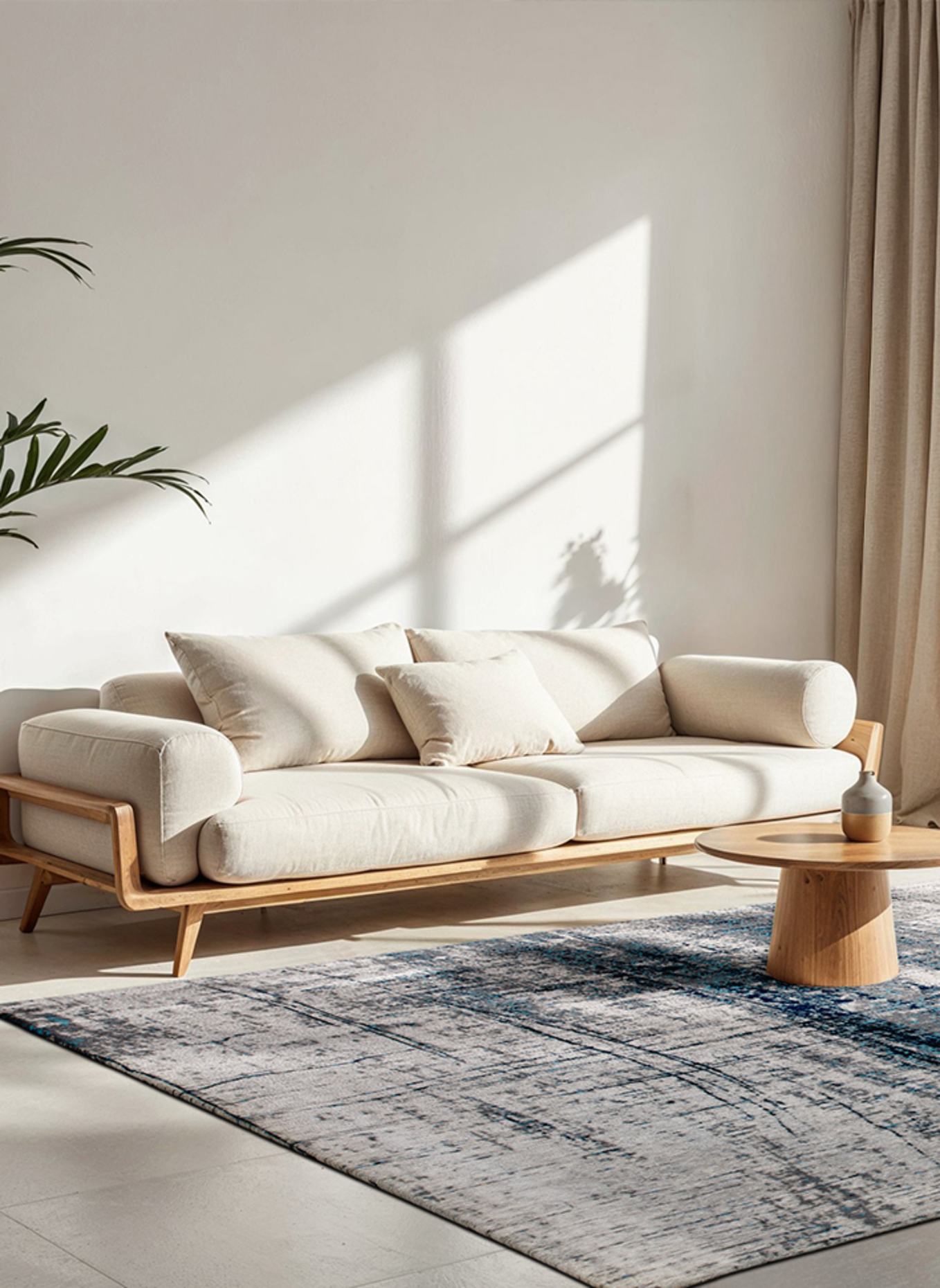 louis de poortere Teppich MAD MEN GRIFF: BLAU