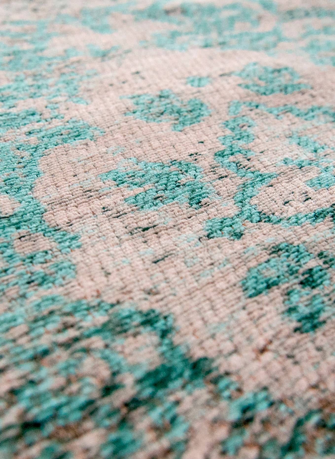 louis de poortere Teppich FADING WORLD MEDALLION: GRÜN