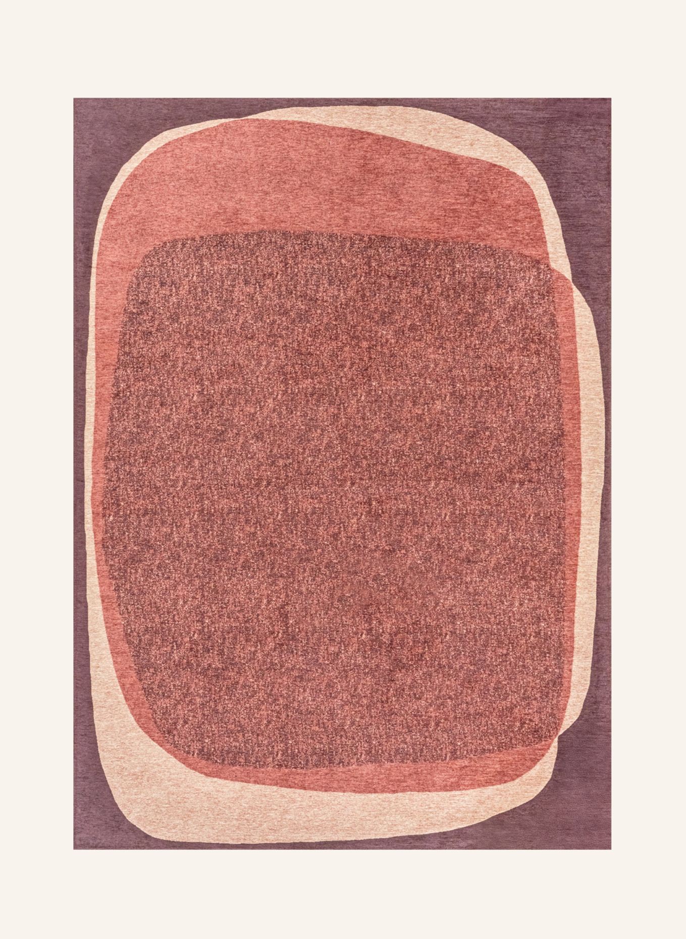 louis de poortere Teppich CRAFT MARBLE: ROSA
