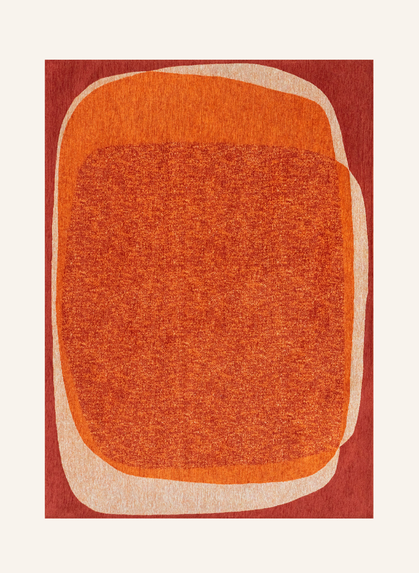 louis de poortere Teppich CRAFT MARBLE: ROT