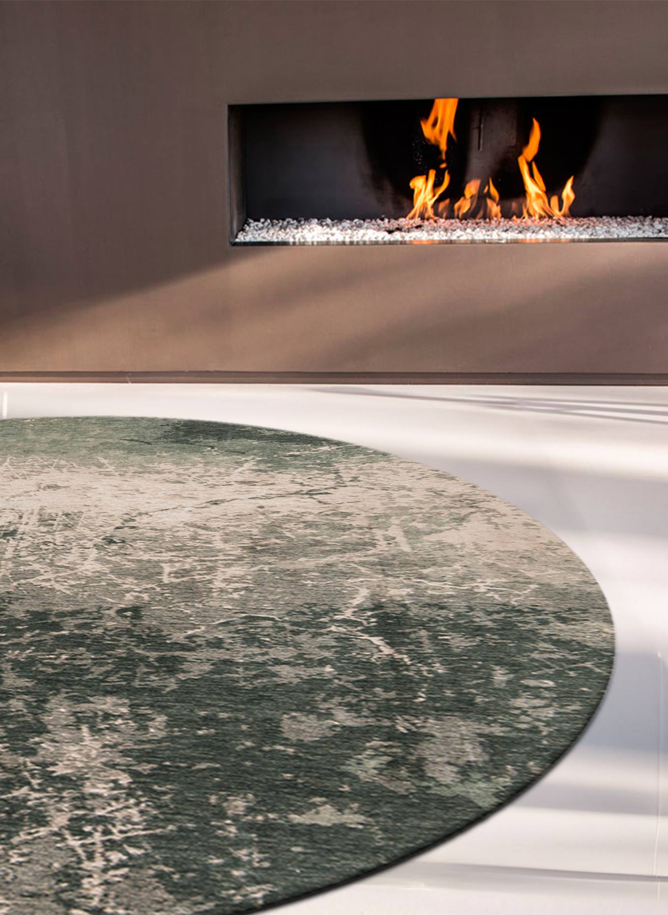 louis de poortere Teppich MAD MEN CRACKS: GRÜN