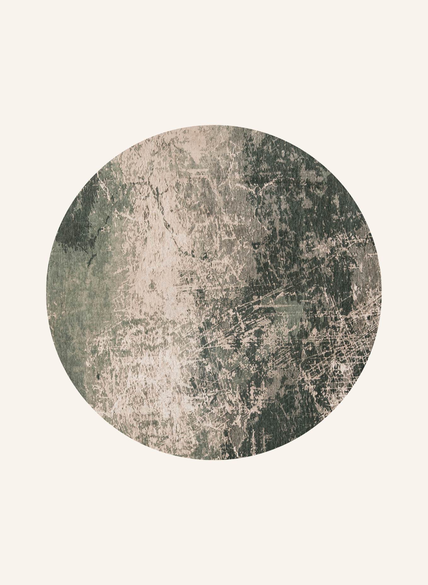 louis de poortere Teppich MAD MEN CRACKS: GRÜN