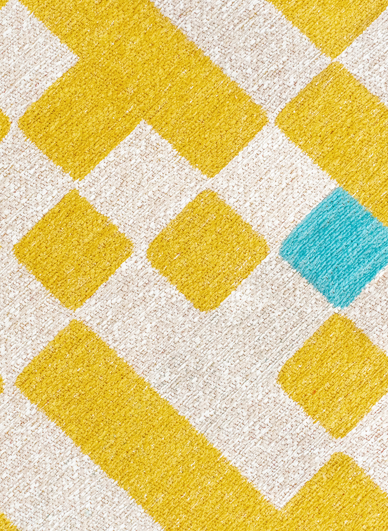 louis de poortere Teppich CRAFT CHESS: GELB