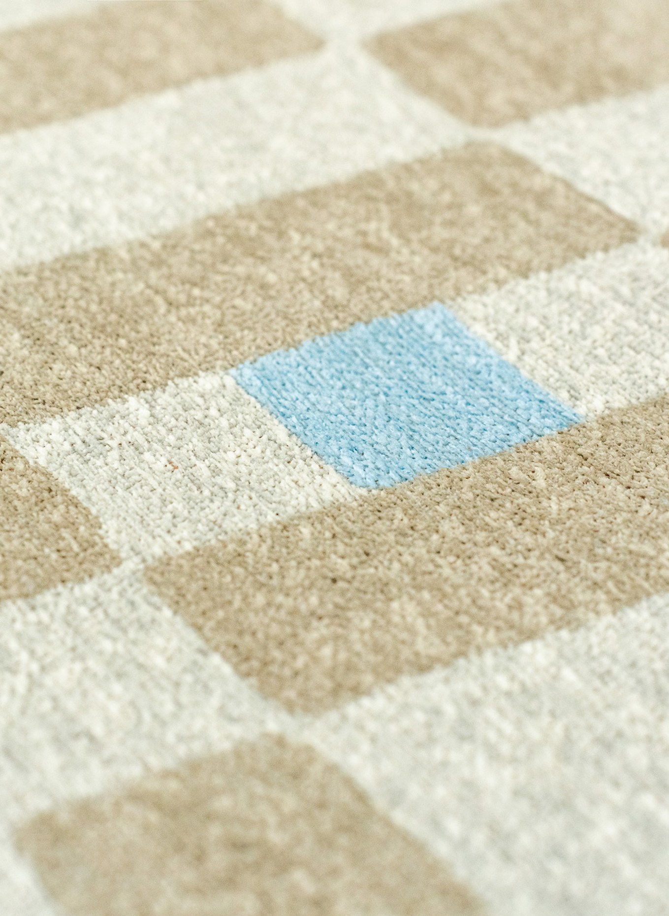 louis de poortere Teppich CRAFT CHESS: BEIGE