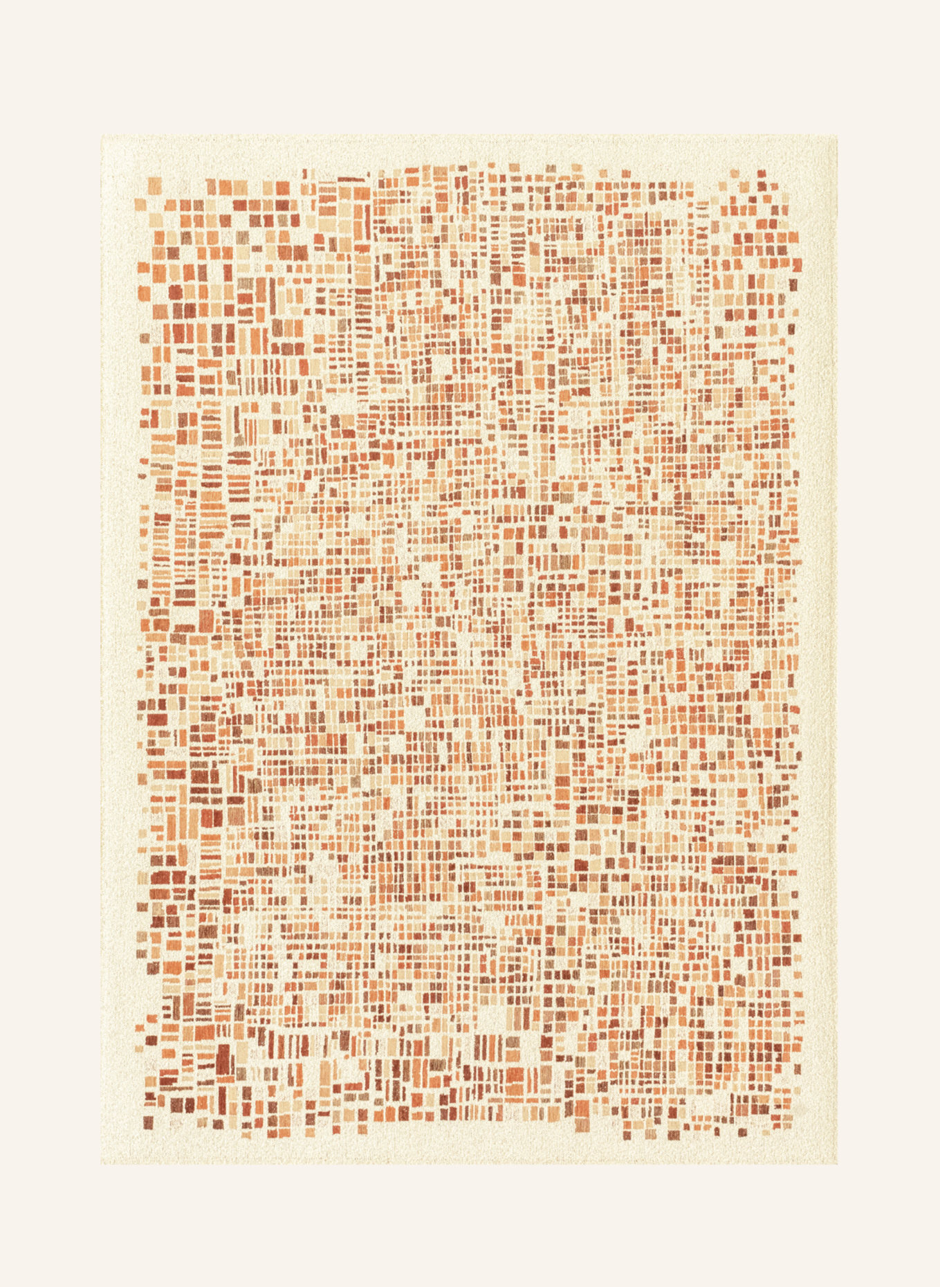 louis de poortere Teppich GALLERY CUBIK: HELLORANGE