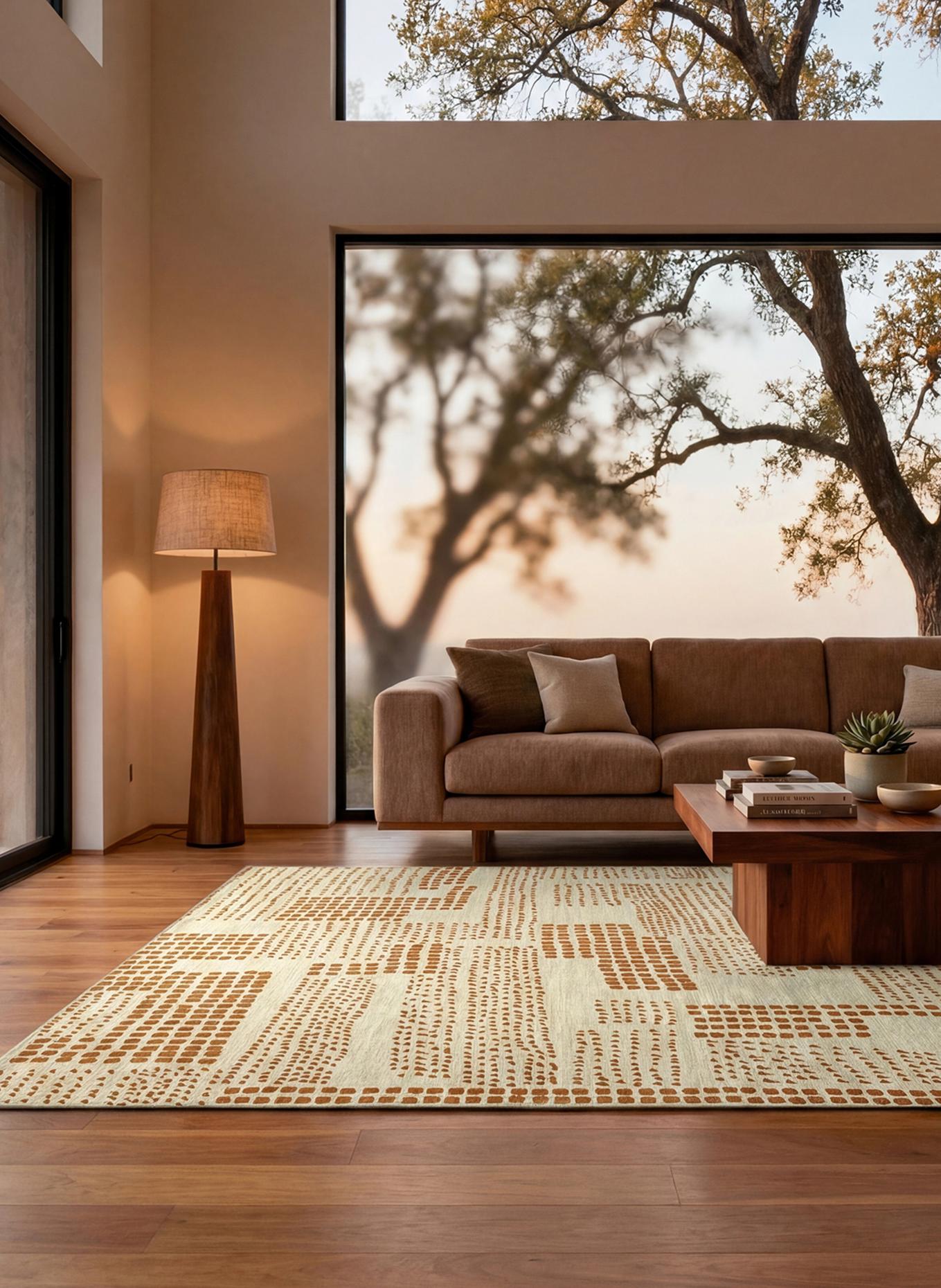 louis de poortere Teppich CRAFT ZEN GARDEN: BRAUN