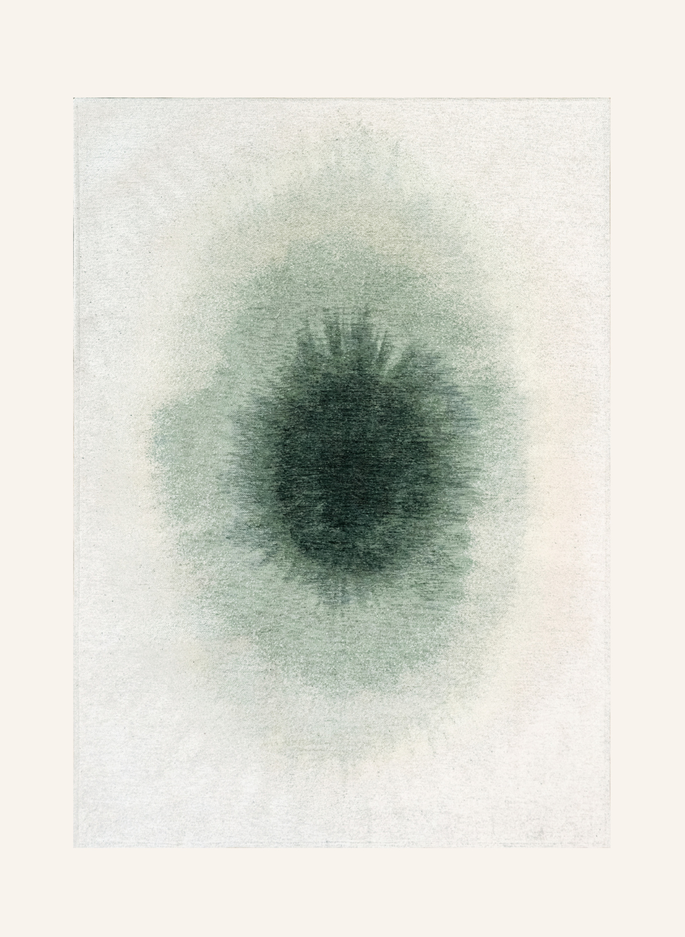 louis de poortere Teppich MEDITATION DROP: DUNKELGRÜN
