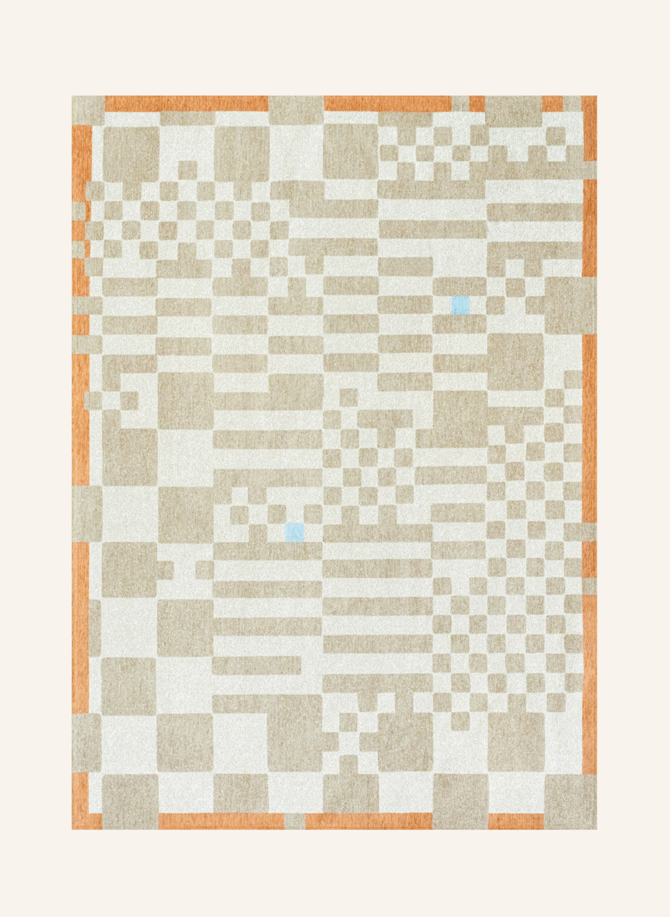 louis de poortere Teppich CRAFT CHESS: BEIGE