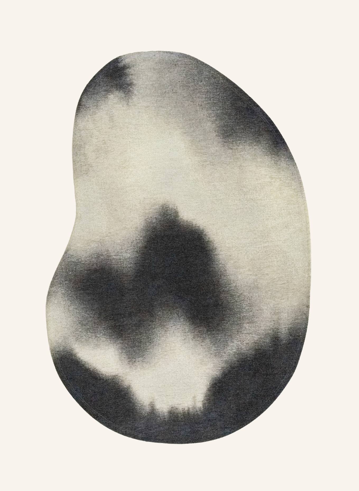 louis de poortere Teppich MEDITATION AQUARELLE: SCHWARZ