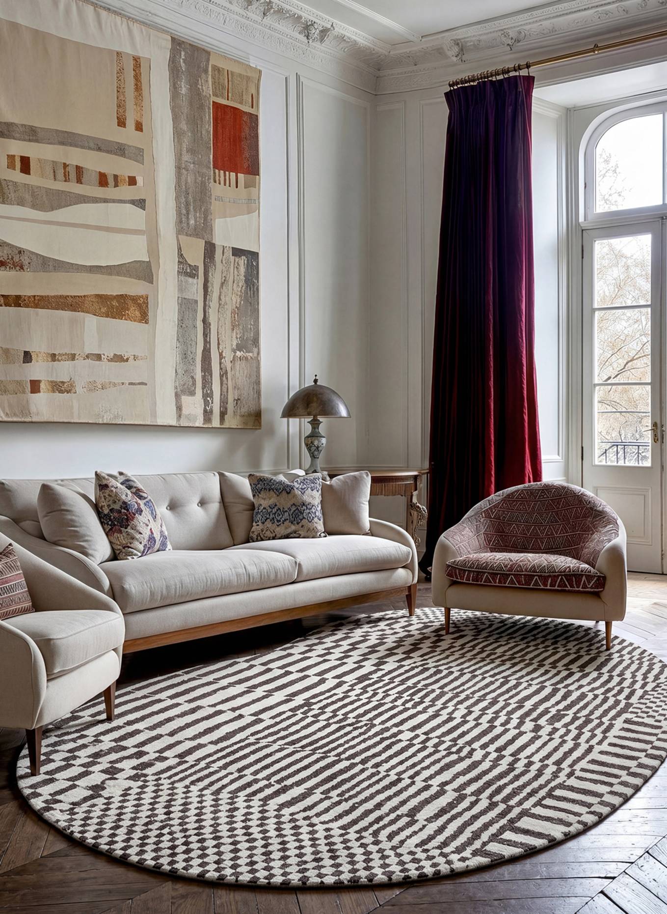louis de poortere Teppich STRUCTURES BERBER: WEISS