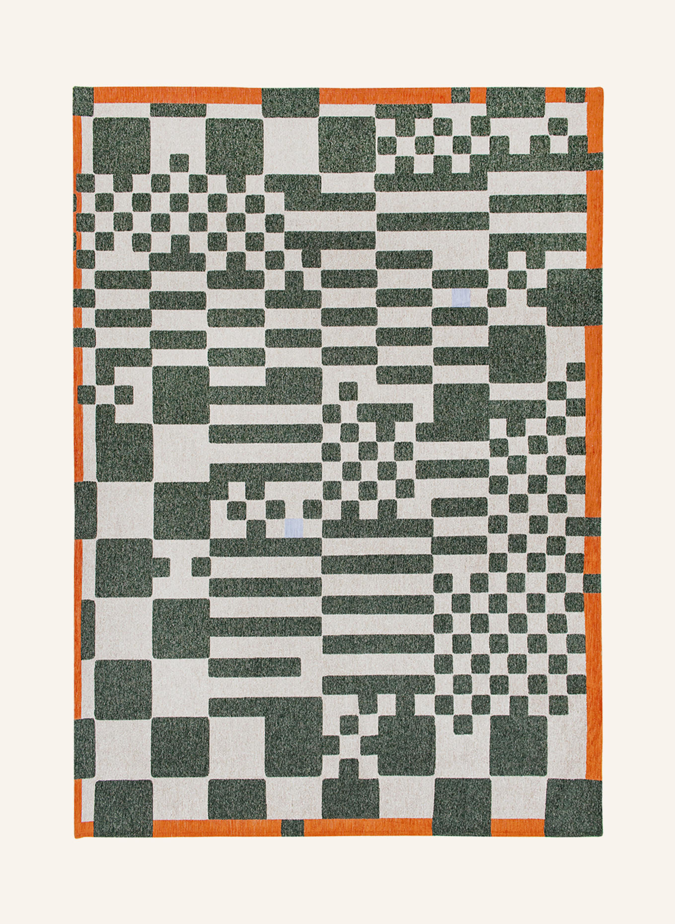 louis de poortere Teppich CRAFT CHESS, Farbe: GRÜN (Bild 2)