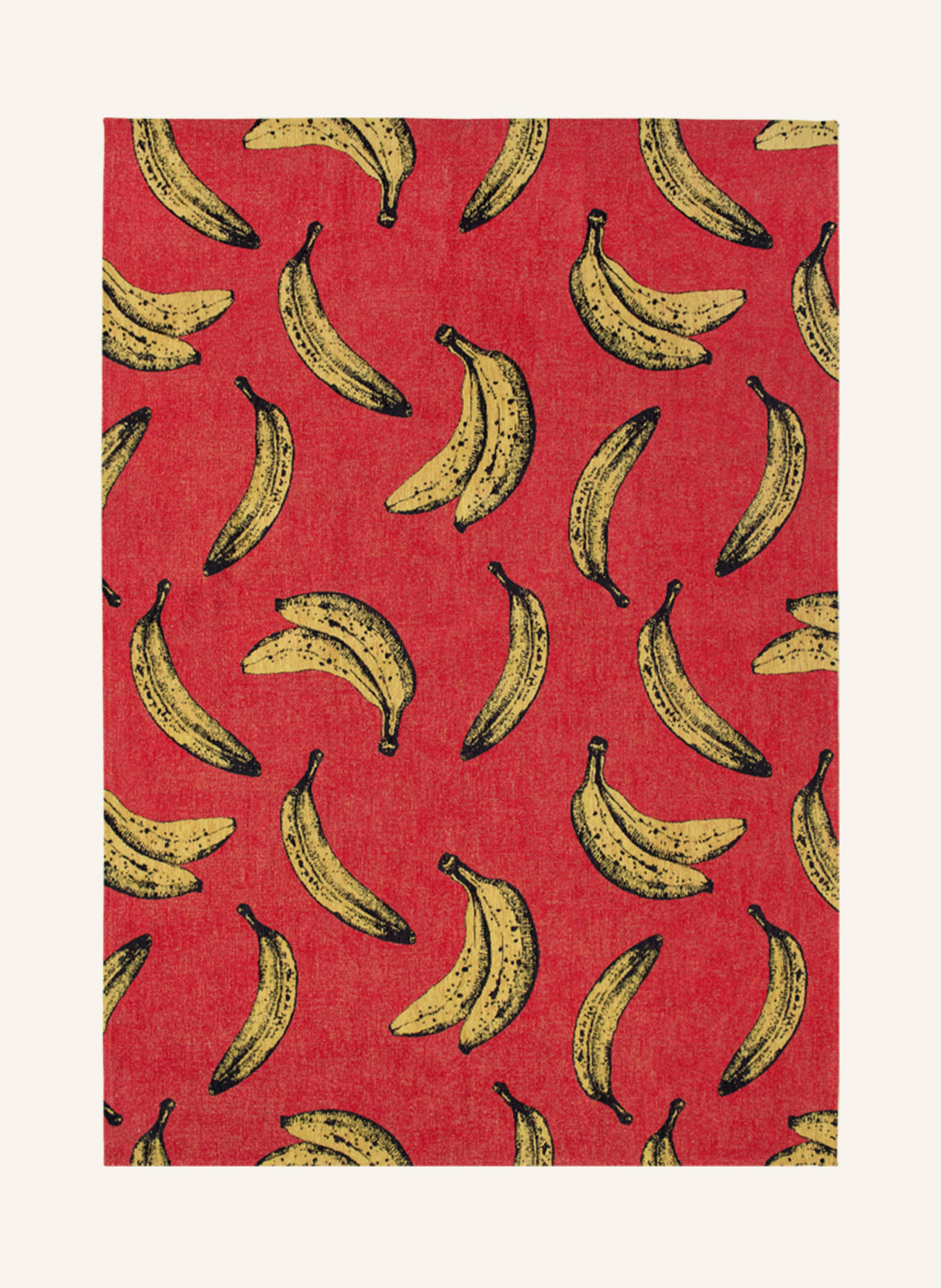 louis de poortere Teppich POP BANANA: ROT
