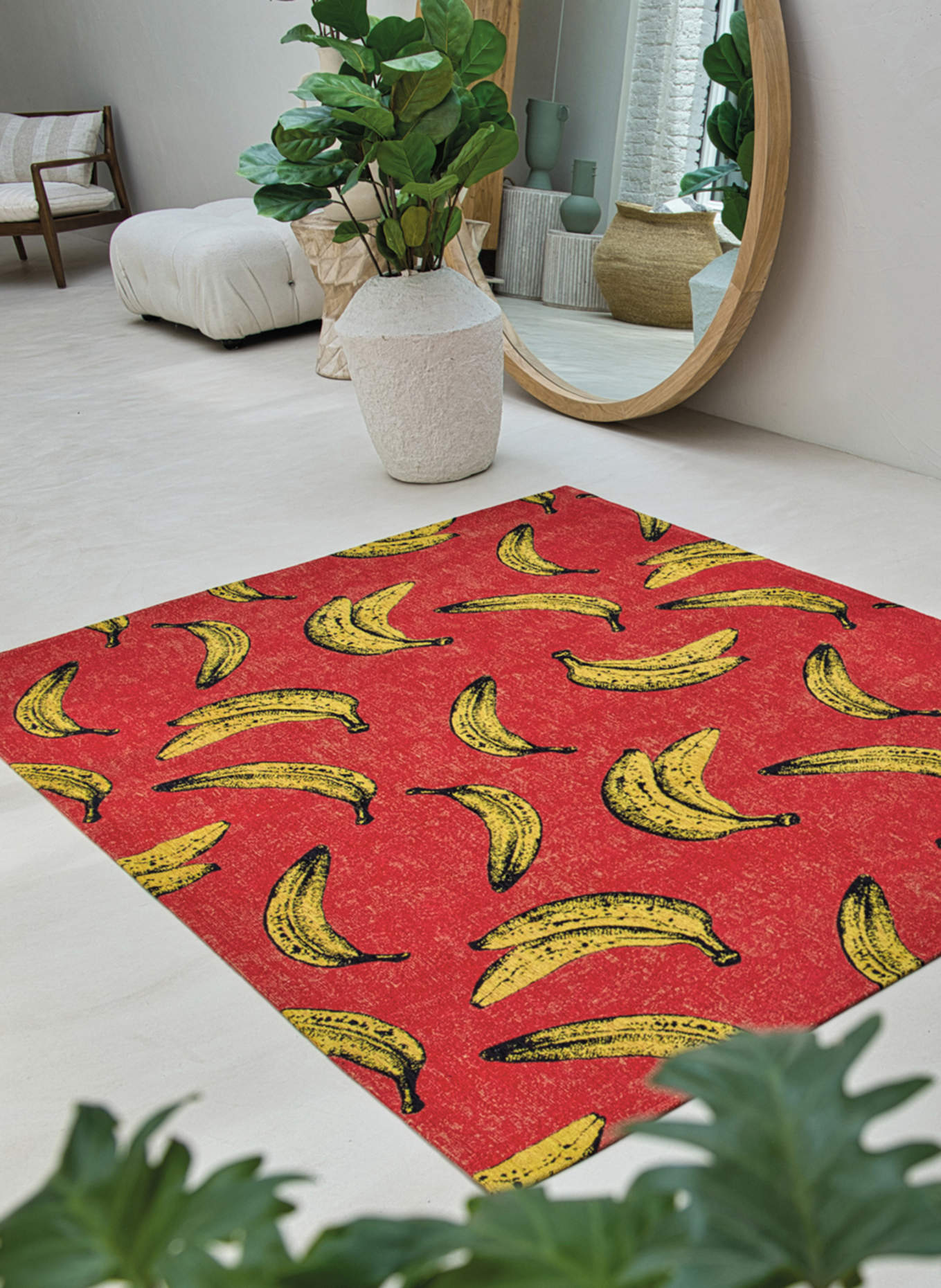 louis de poortere Teppich POP BANANA: ROT