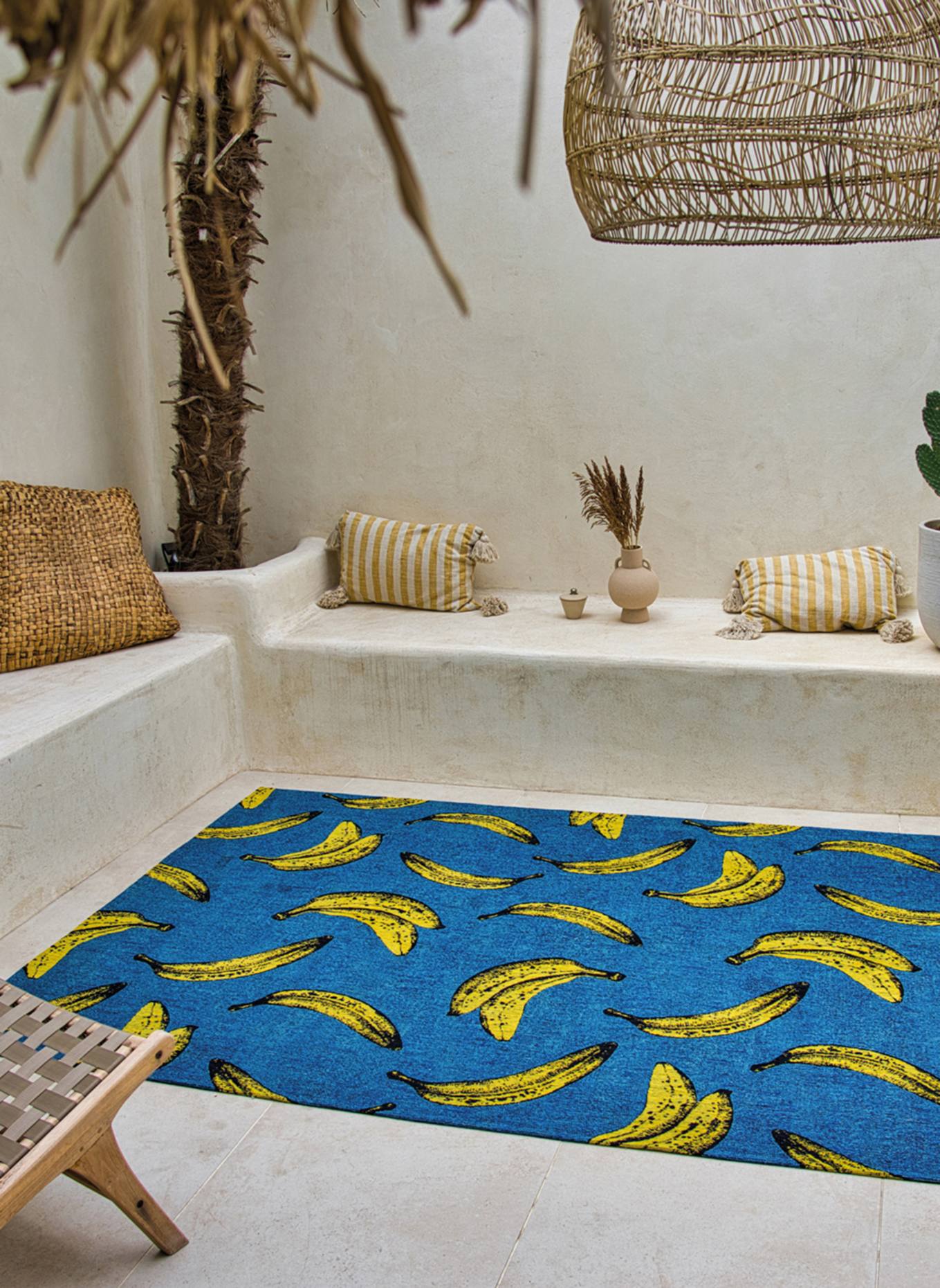 louis de poortere Teppich POP BANANA: BLAU