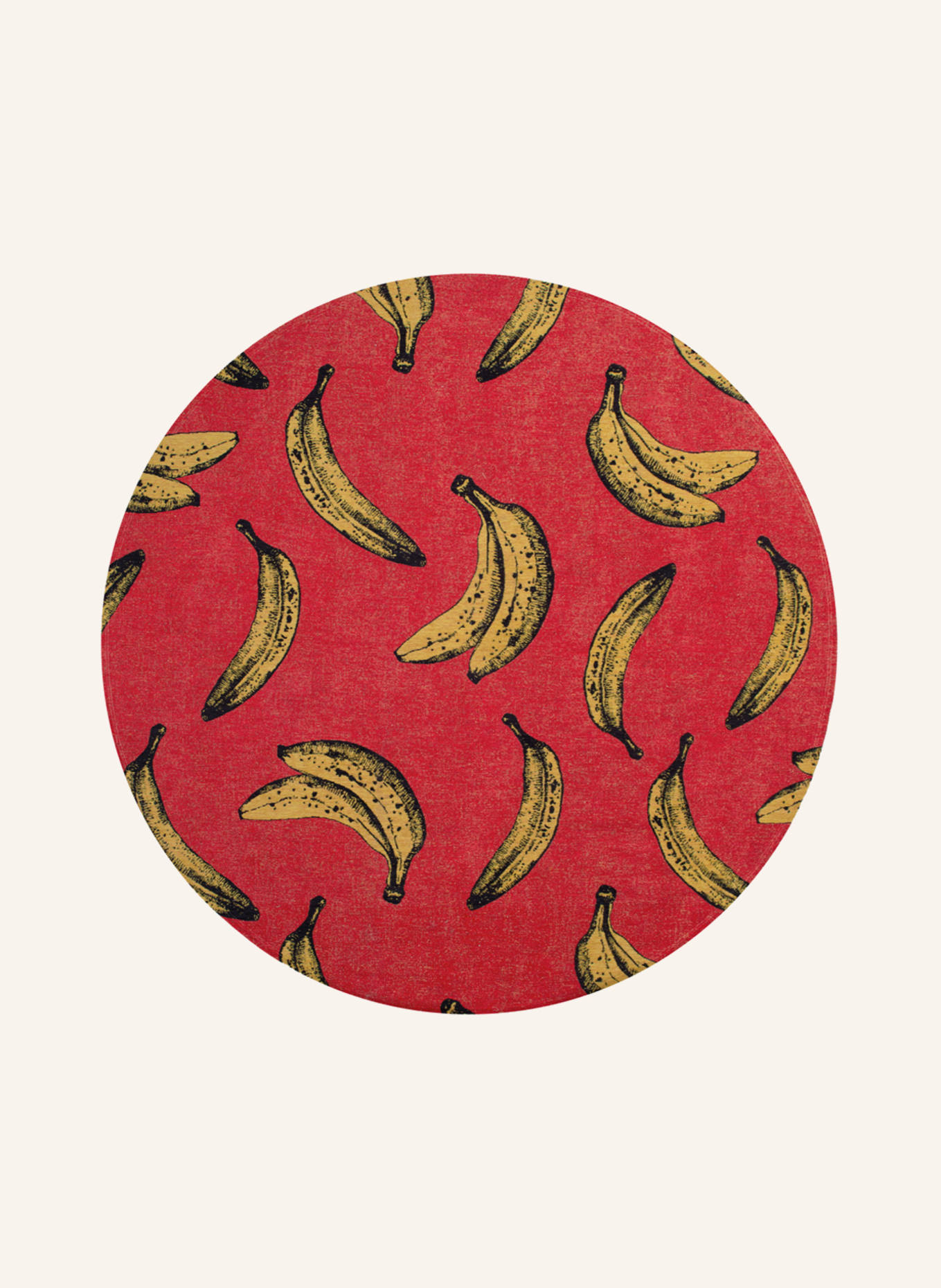 louis de poortere Teppich POP BANANA: ROT
