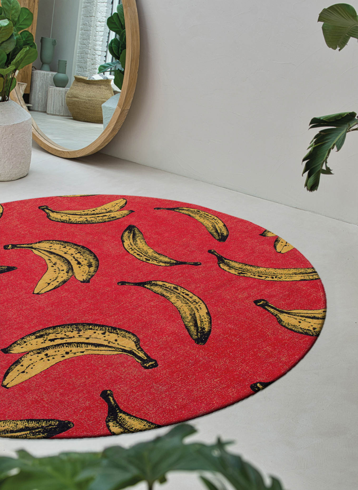 louis de poortere Teppich POP BANANA: ROT