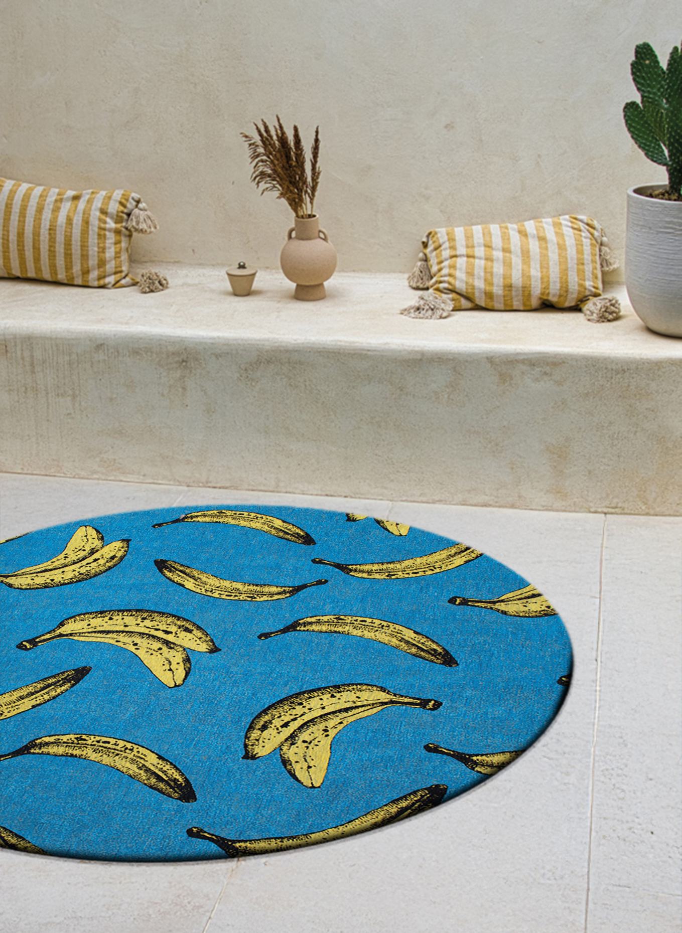 louis de poortere Teppich POP BANANA: BLAU