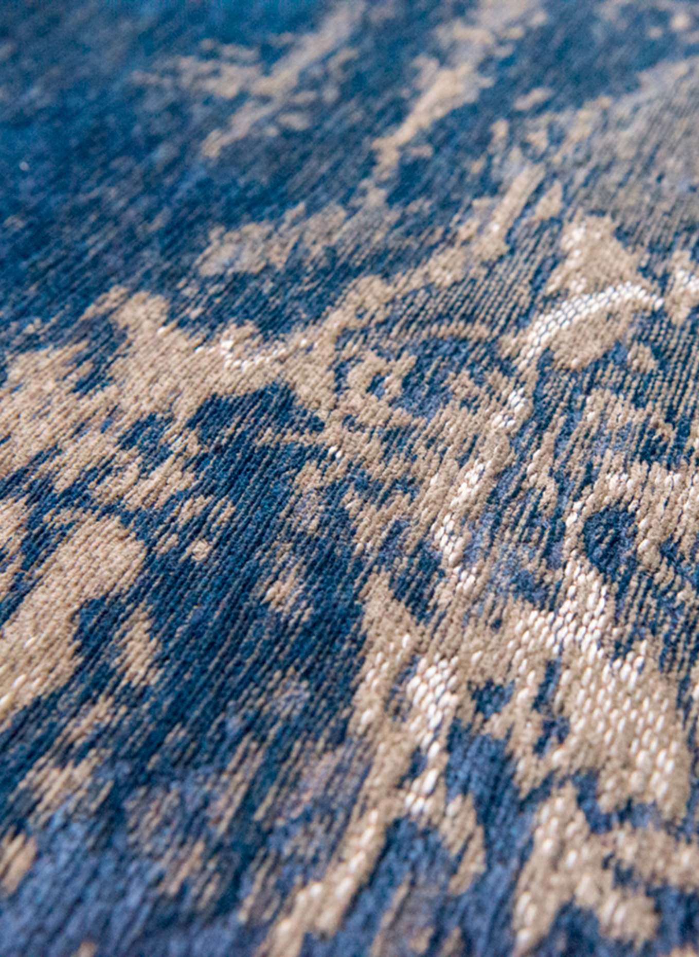 louis de poortere Teppich MAD MEN CRACKS: BLAU