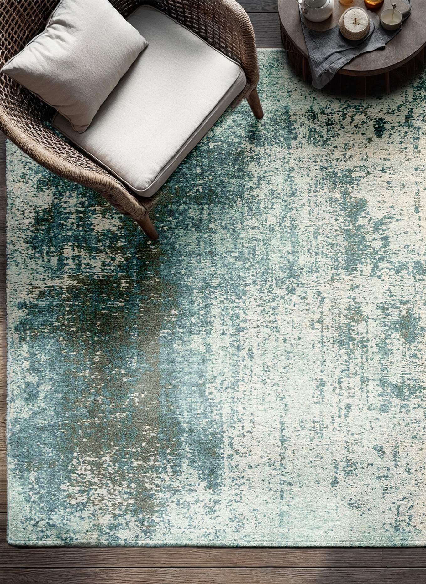 louis de poortere Teppich MAD MEN VIRGIN LAND: BLAU