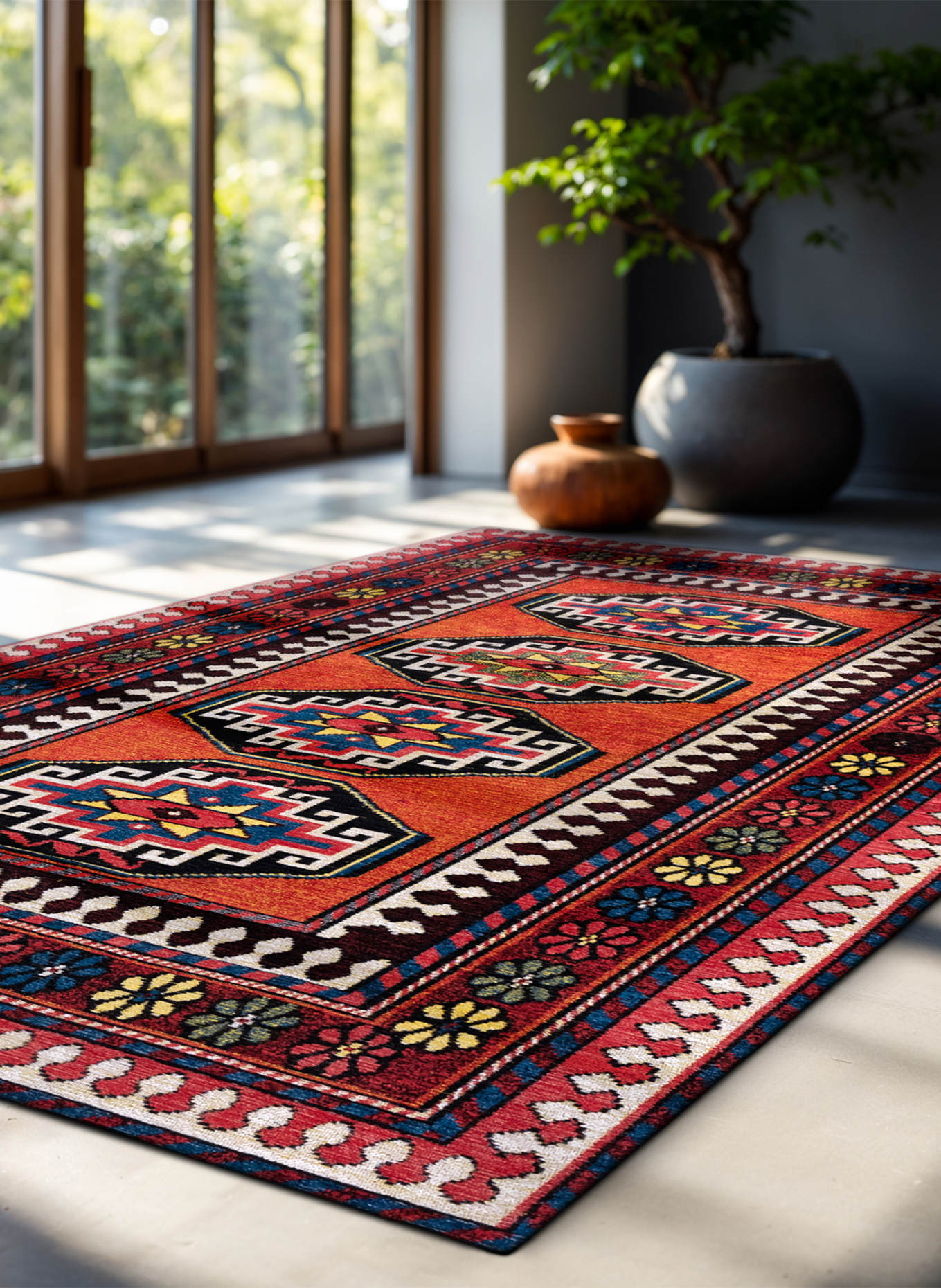 louis de poortere Teppich ANTIQUARIAN ANTALIA: ROT