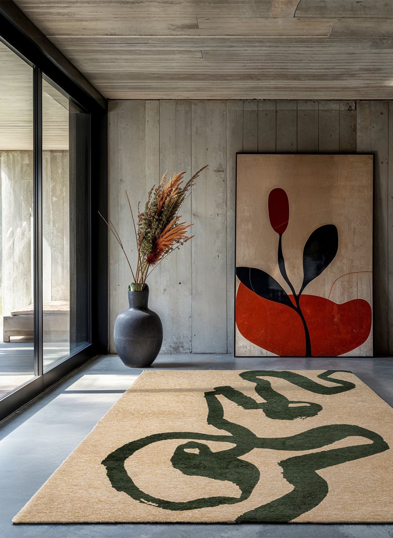 louis de poortere Teppich CRAFT RIBBON: GRÜN