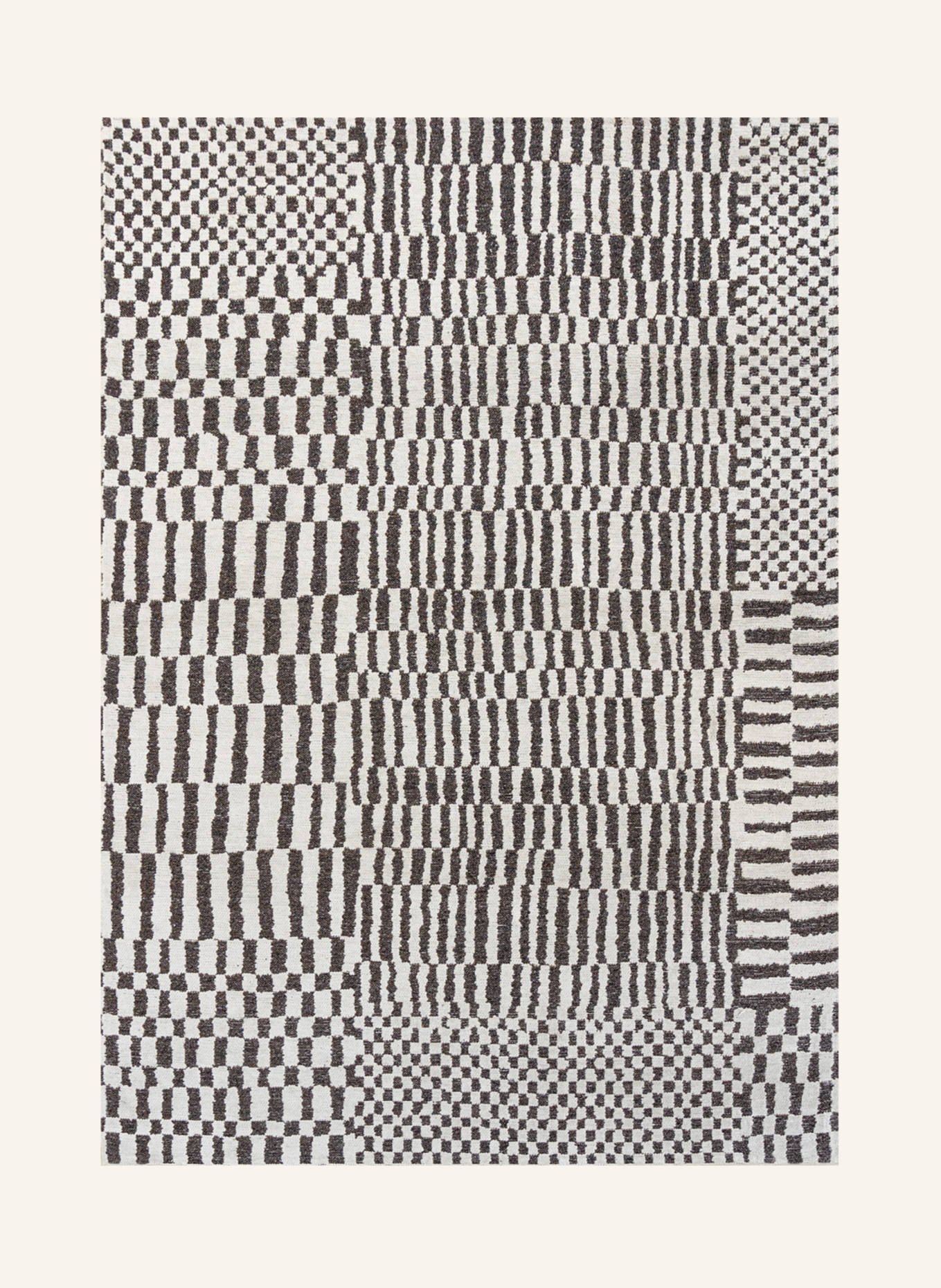 louis de poortere Teppich STRUCTURES BERBER: WEISS