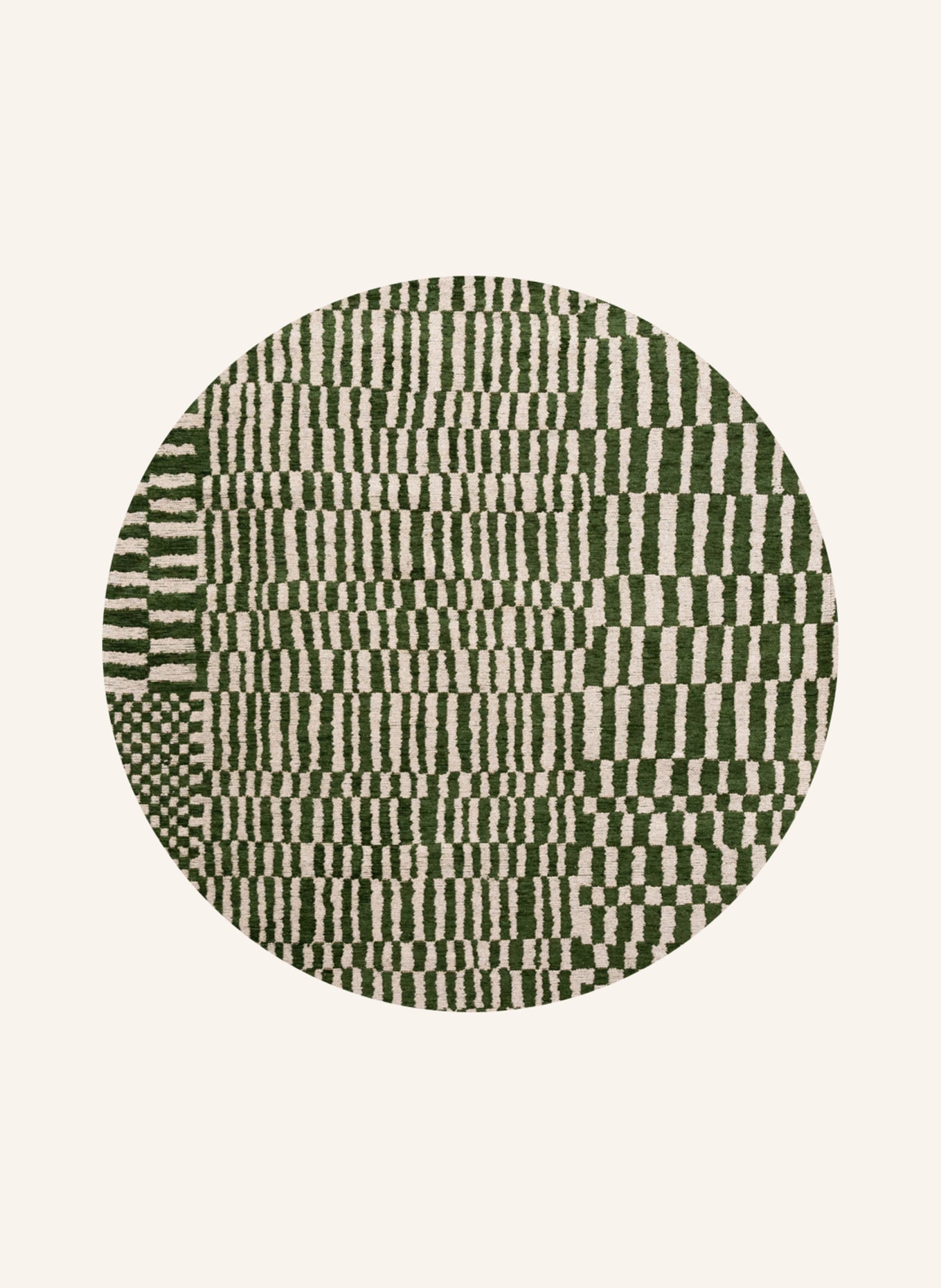 louis de poortere Teppich STRUCTURES BERBER: GRÜN