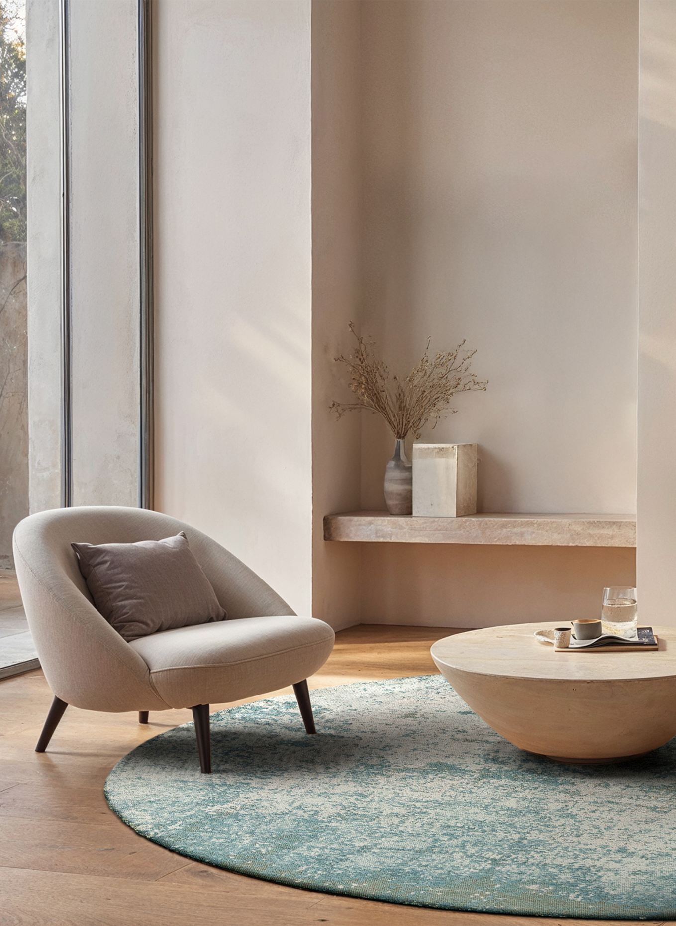 louis de poortere Teppich MAD MEN VIRGIN LAND: BLAU