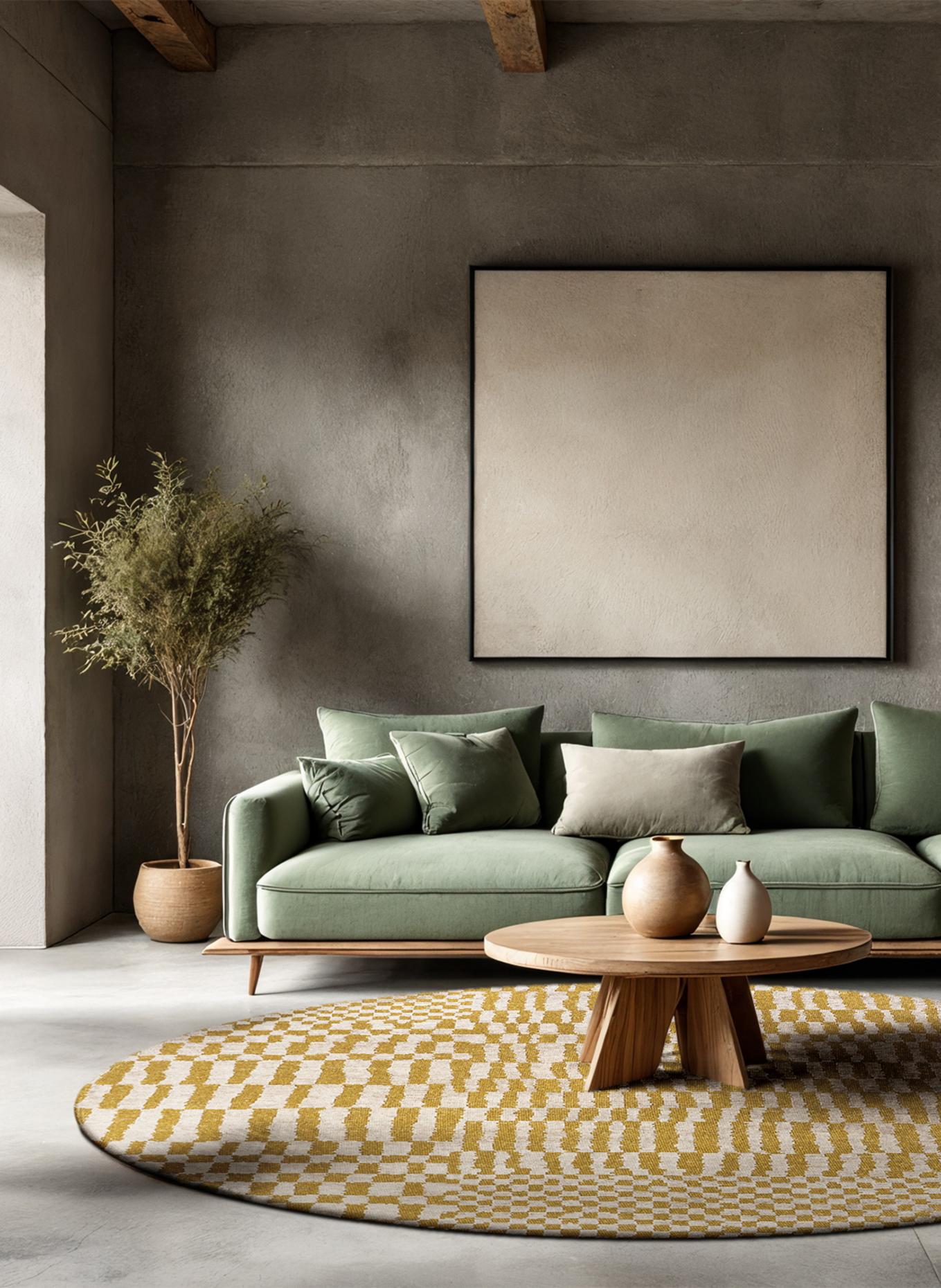 louis de poortere Teppich STRUCTURES BERBER: GELB