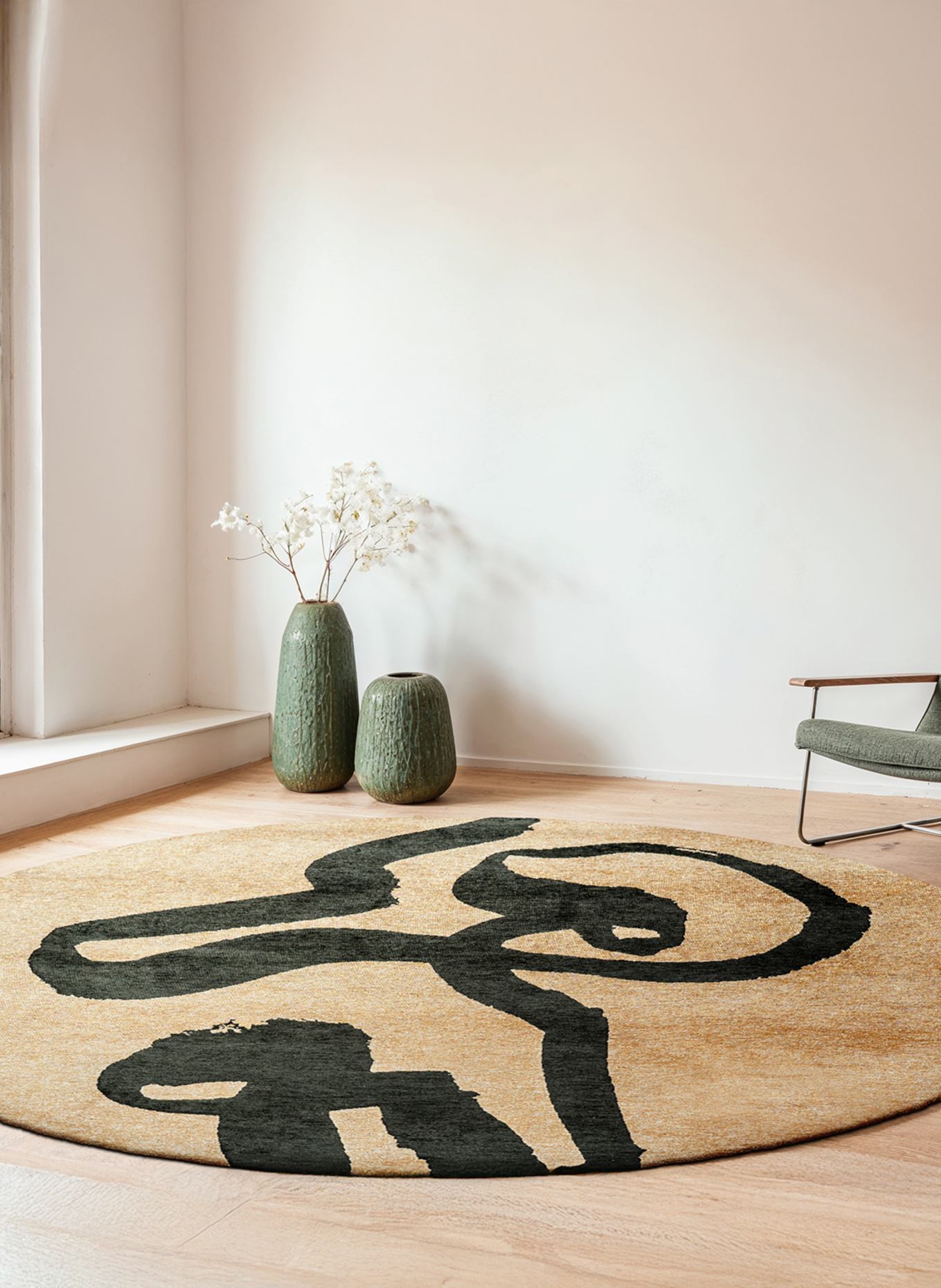 louis de poortere Teppich CRAFT RIBBON: GRÜN