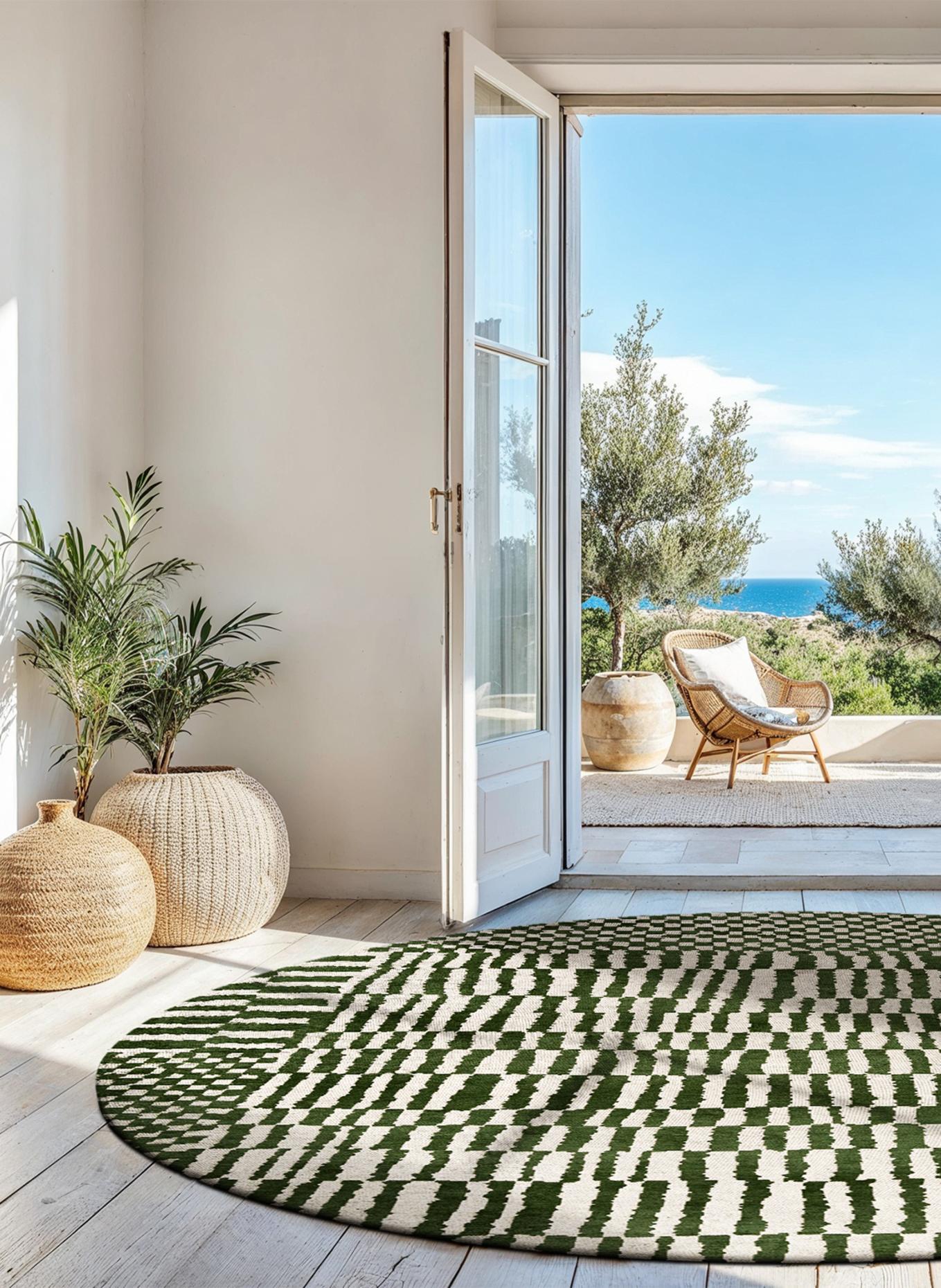 louis de poortere Teppich STRUCTURES BERBER: GRÜN