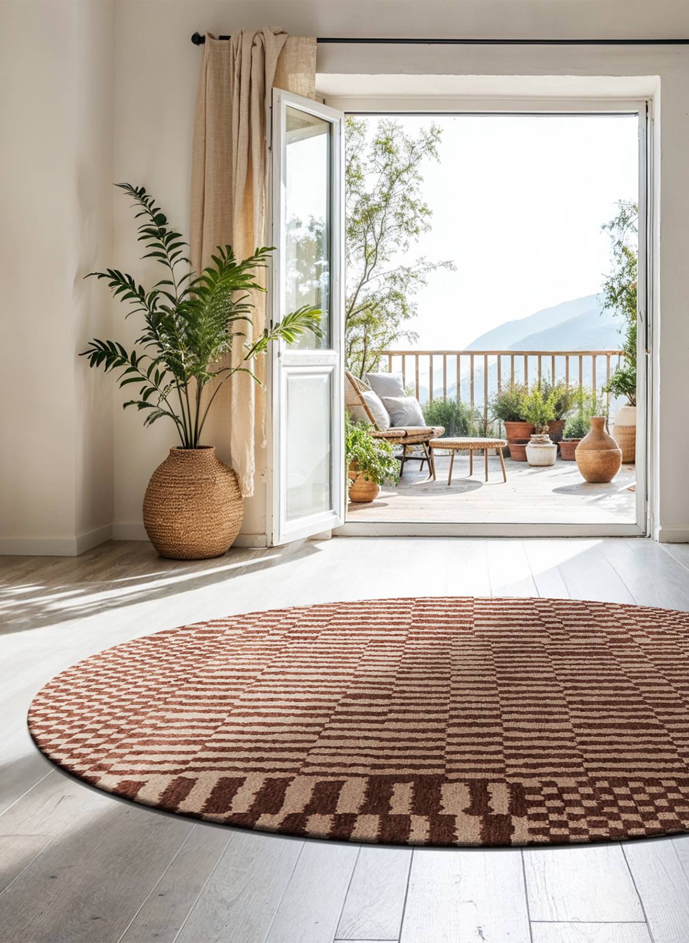 louis de poortere Teppich STRUCTURES BERBER: ROT