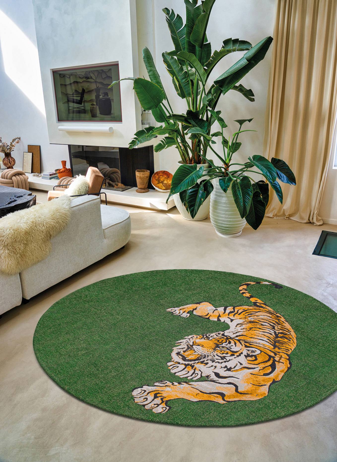 louis de poortere Teppich POP TIGER: GRÜN