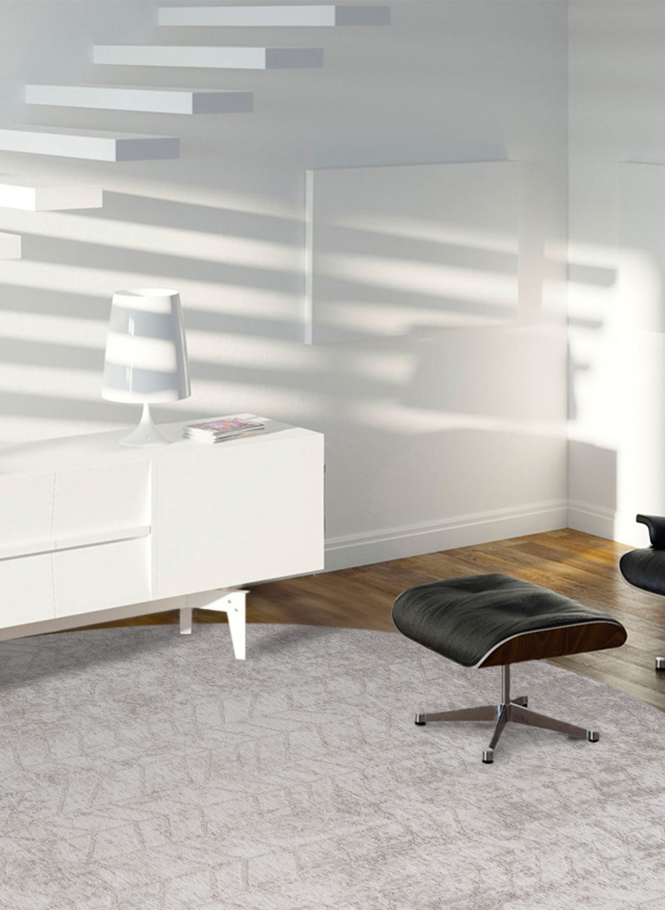 louis de poortere Teppich MAD MEN JACOB'S LADDER: GRAU