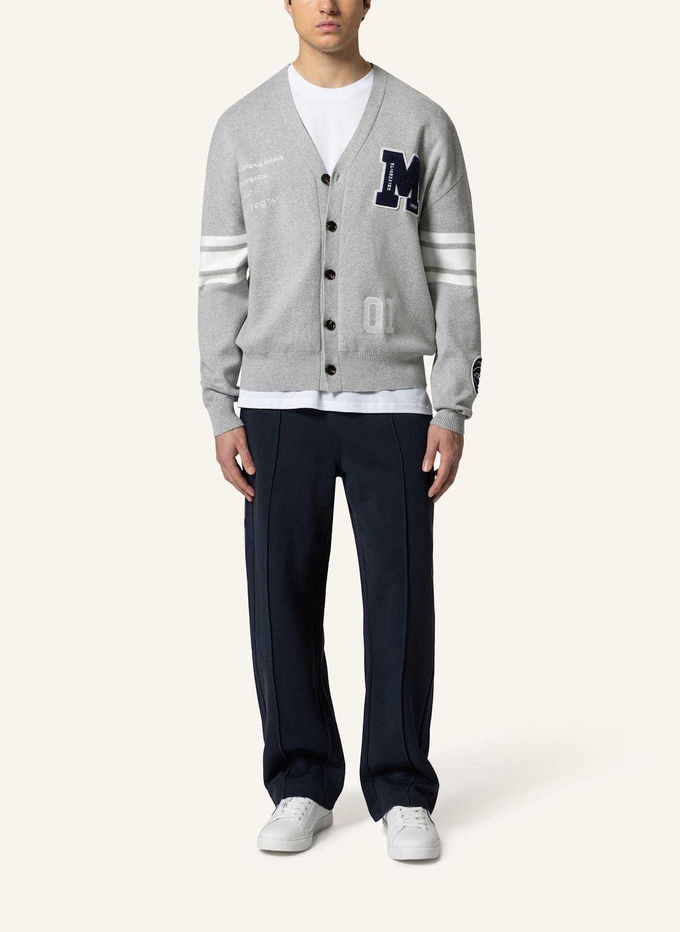 19V69 ITALIA Strickjacke ALDO COLLEGE: GRAU