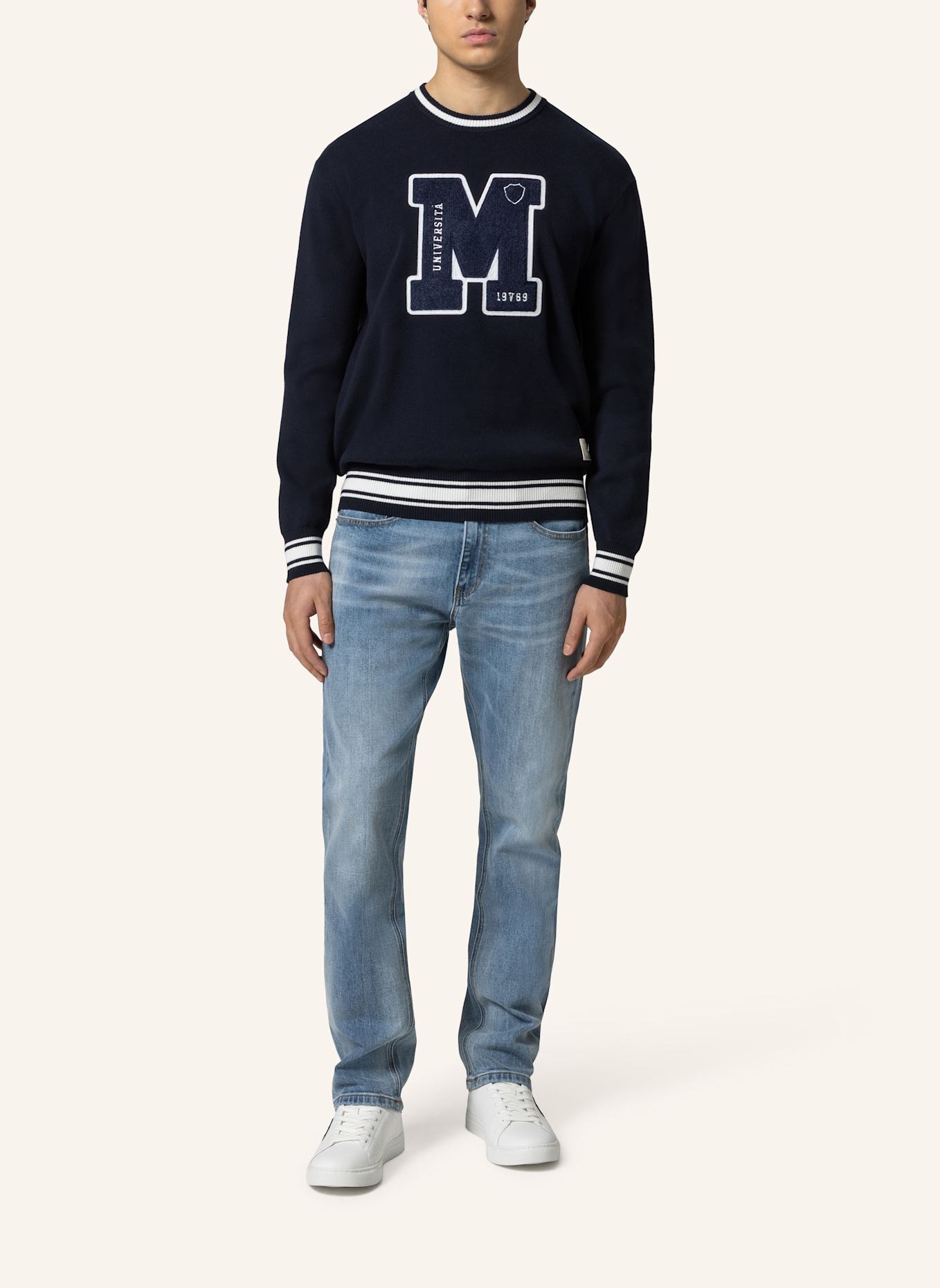 19V69 ITALIA Pullover ANTEO COLLEGE: BLAU