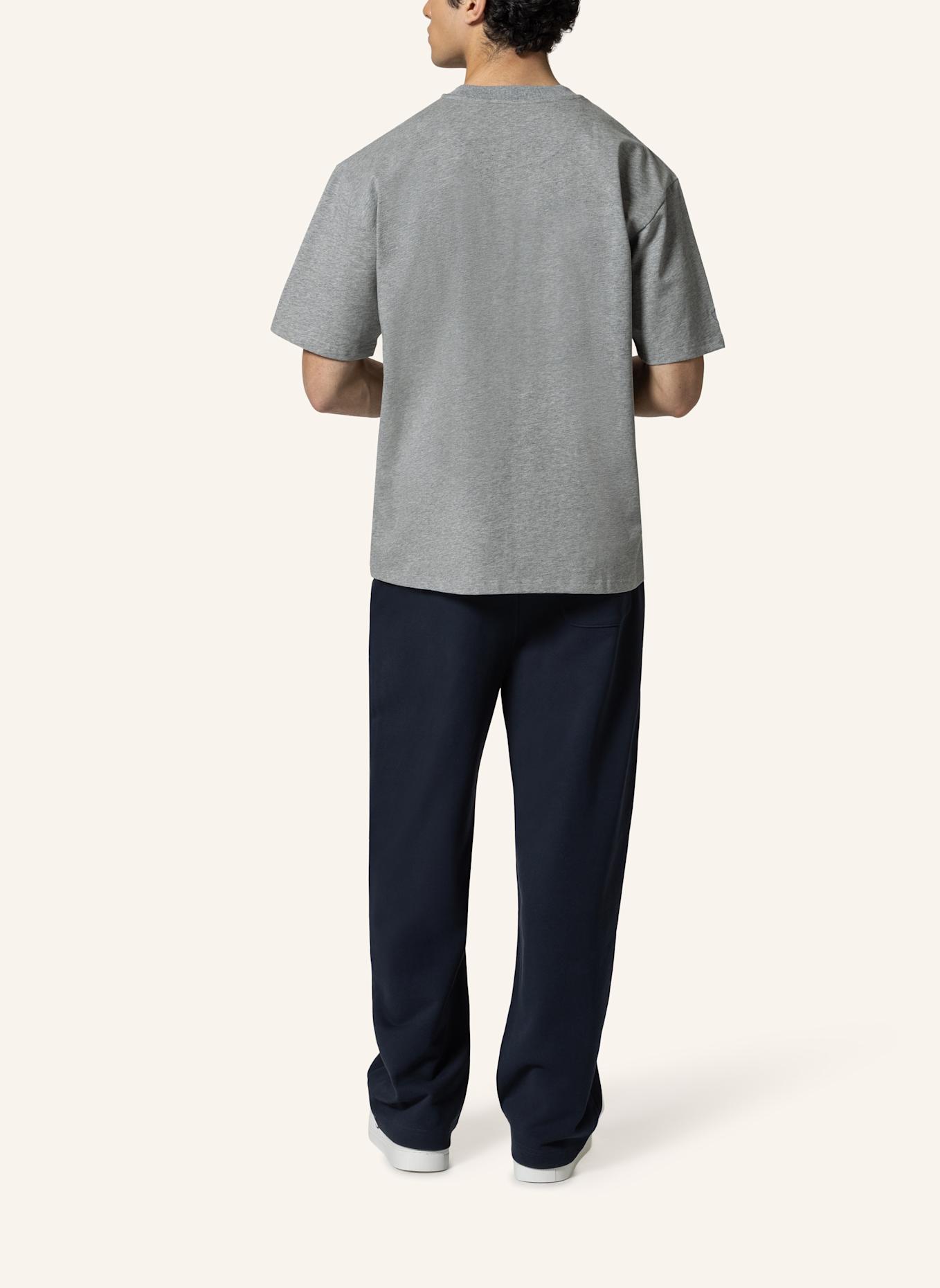 19V69 ITALIA Oversized T-Shirt TAMARO COLLEGE: GRAU