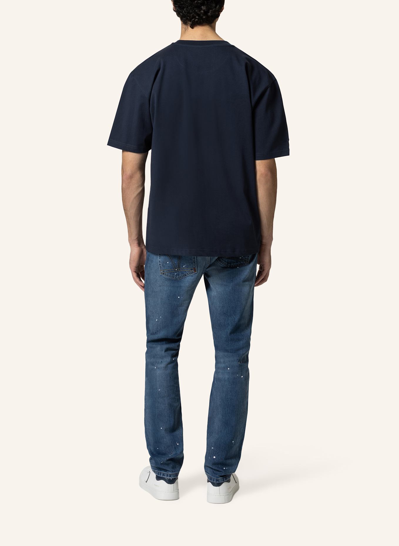 19V69 ITALIA Oversized T-Shirt TAMARO BEAR: BLAU