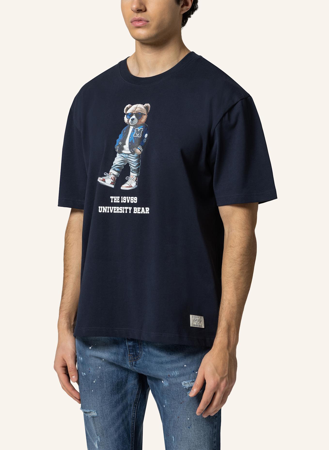 19V69 ITALIA Oversized T-Shirt TAMARO BEAR: BLAU