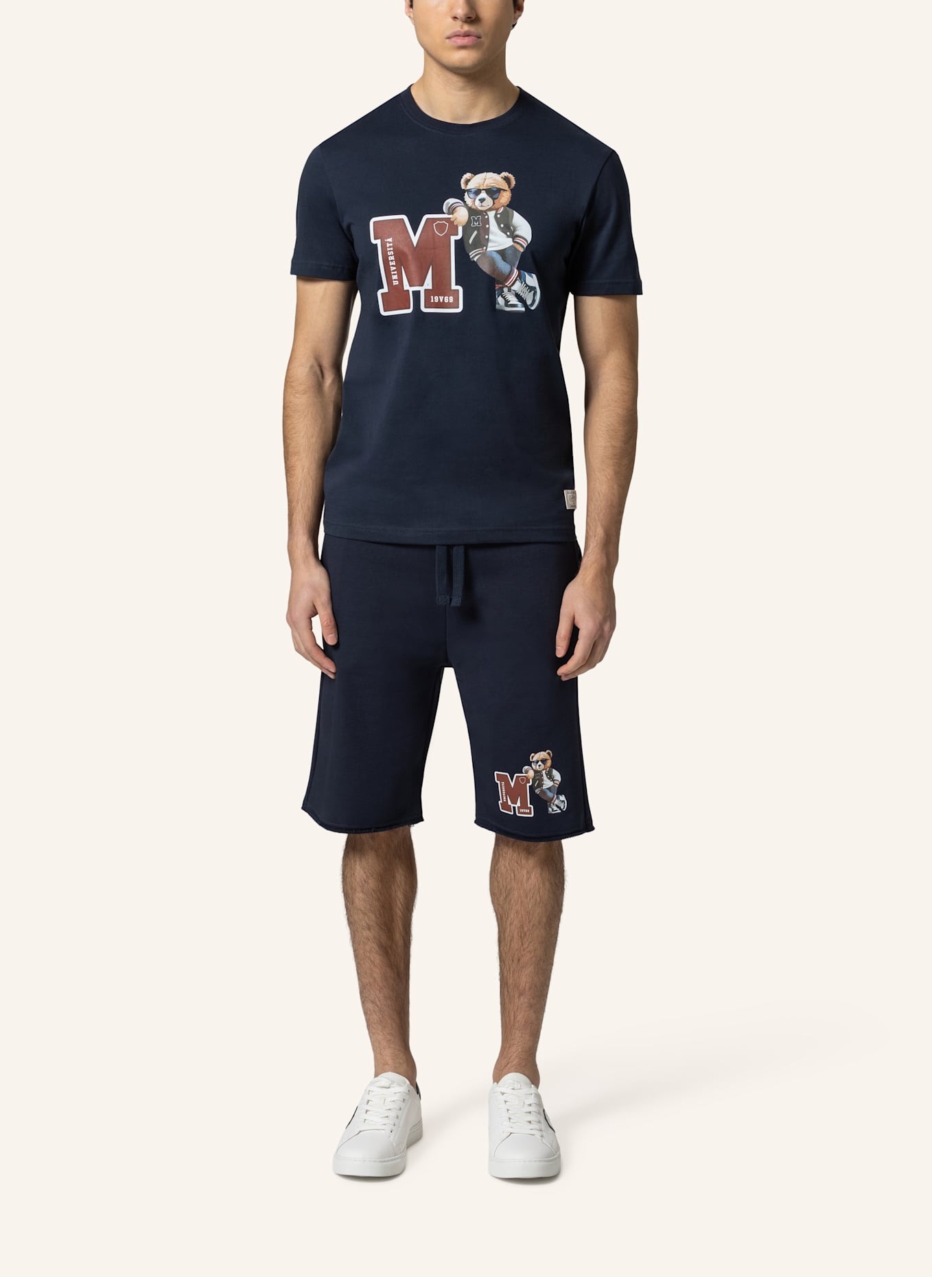 19V69 ITALIA Shorts MEO COLLEGE: BLAU