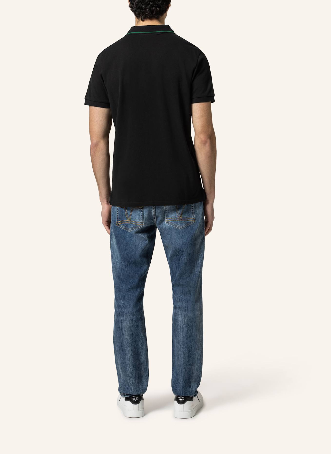 19V69 ITALIA Poloshirt EMILIO RACING: SCHWARZ