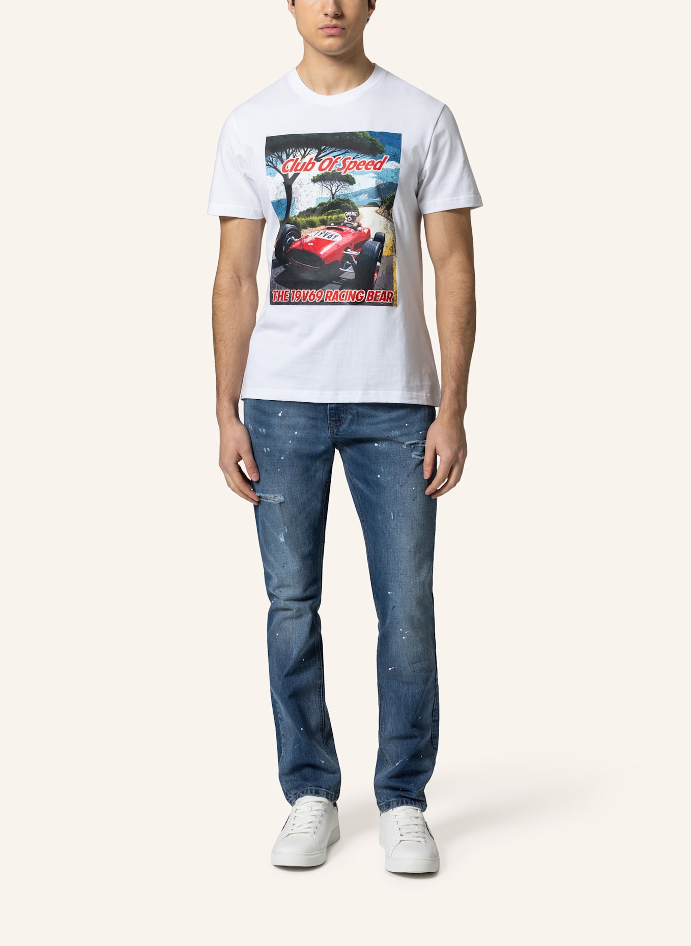 19V69 ITALIA T-Shirt RAFAEL RACING 3: WEISS