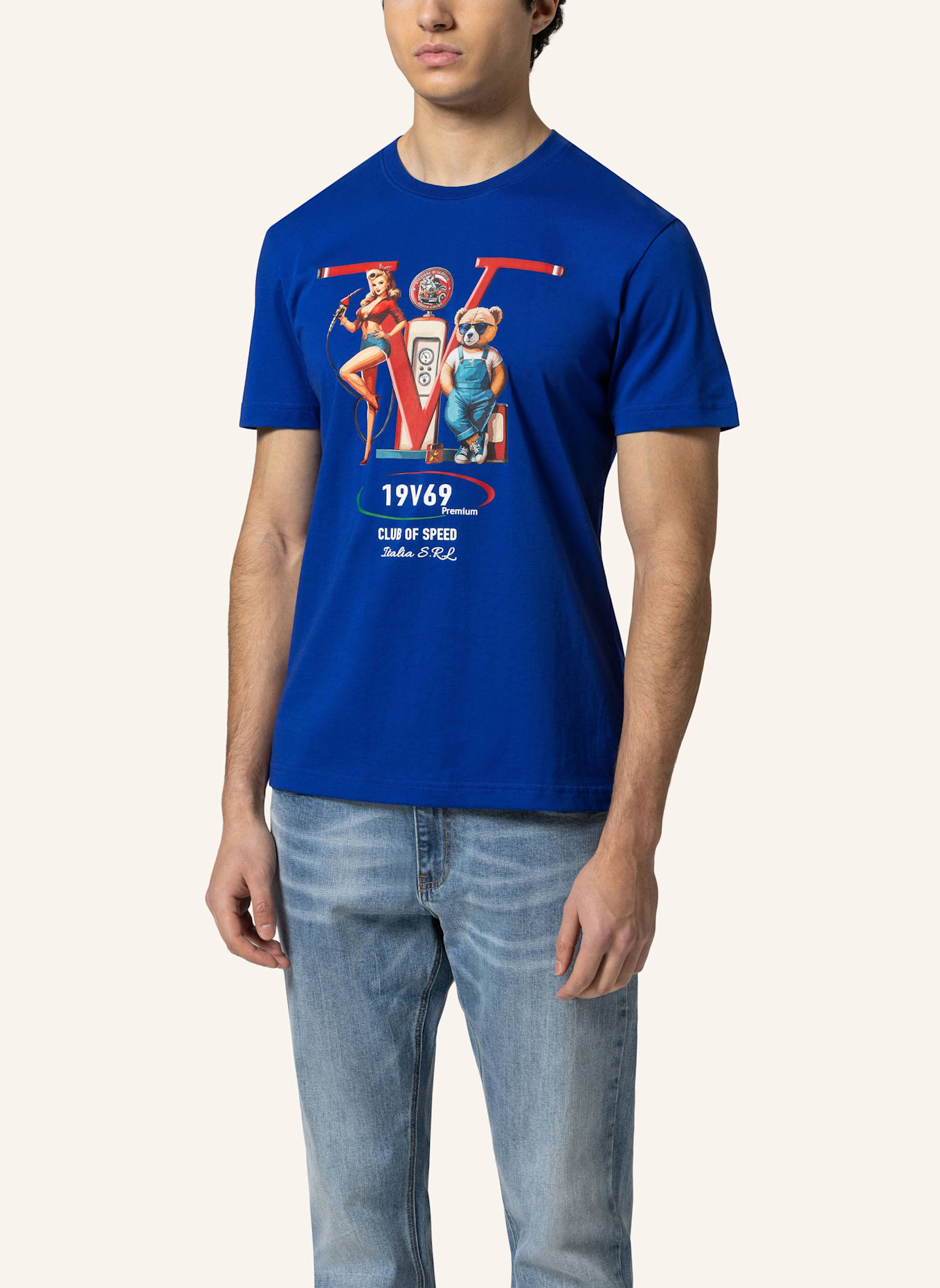 19V69 ITALIA T-Shirt RAFAEL RACING: BLAU
