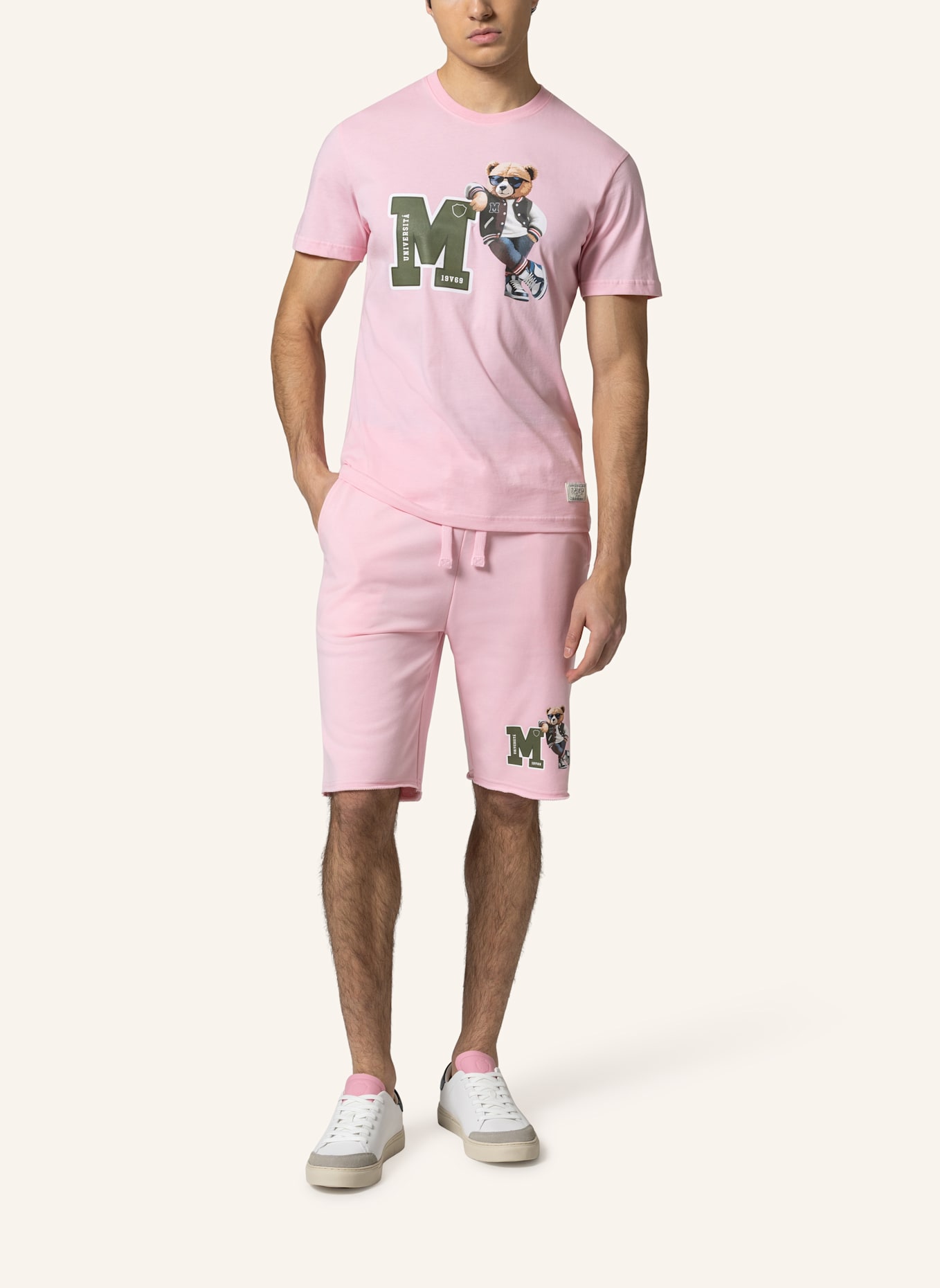 19V69 ITALIA T-Shirt RAFAEL COLLEGE: ROSA