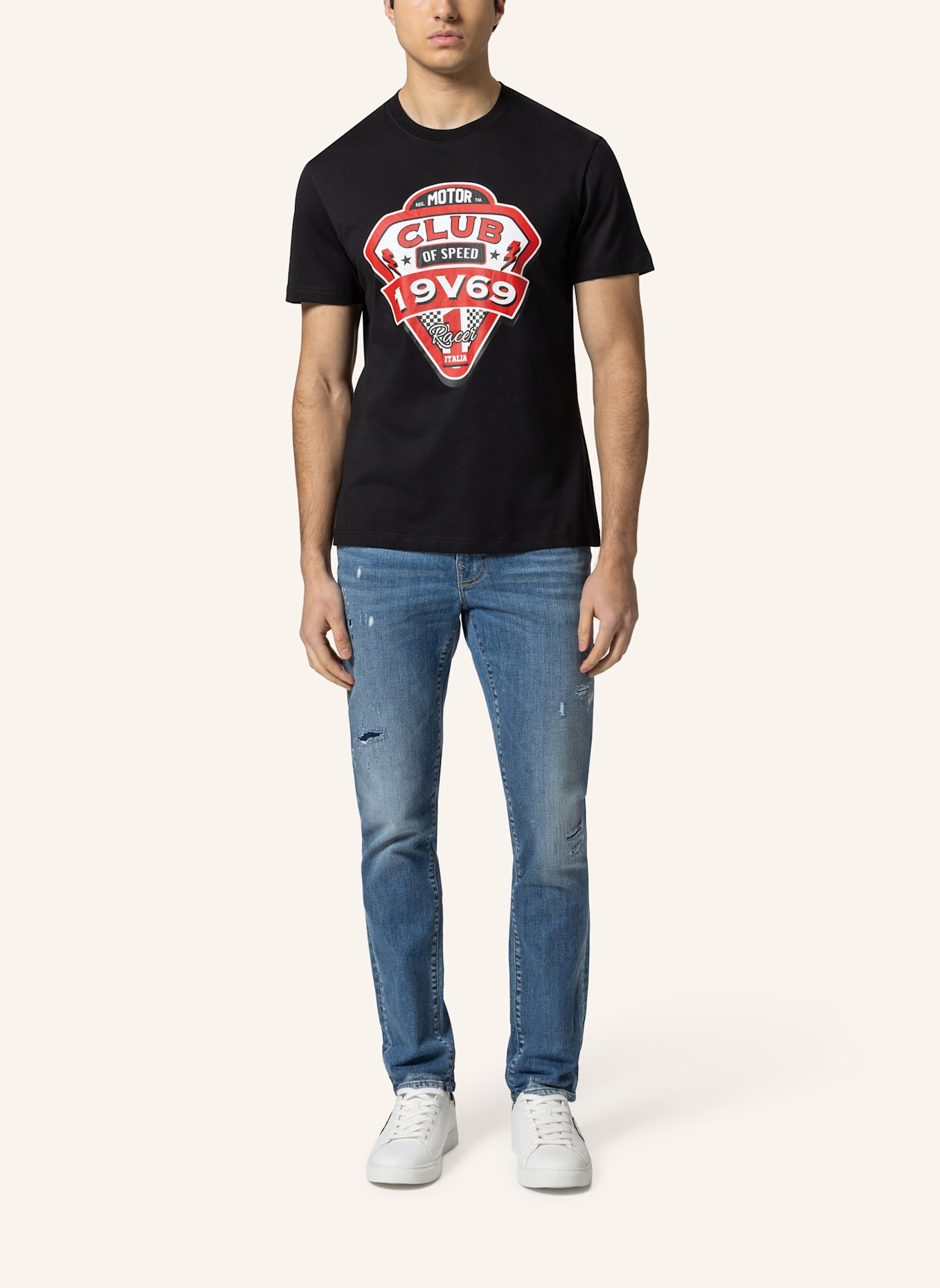 19V69 ITALIA T-Shirt RAFAEL RACING CLUB: SCHWARZ