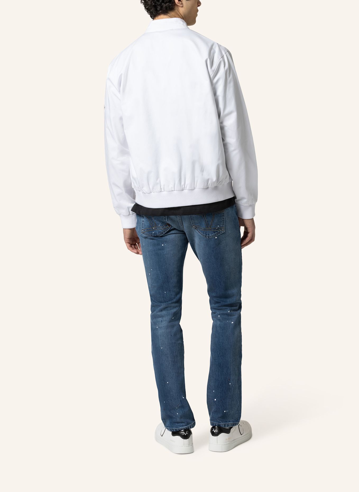 19V69 ITALIA Bomberjacke PANATTA RACING: WEISS