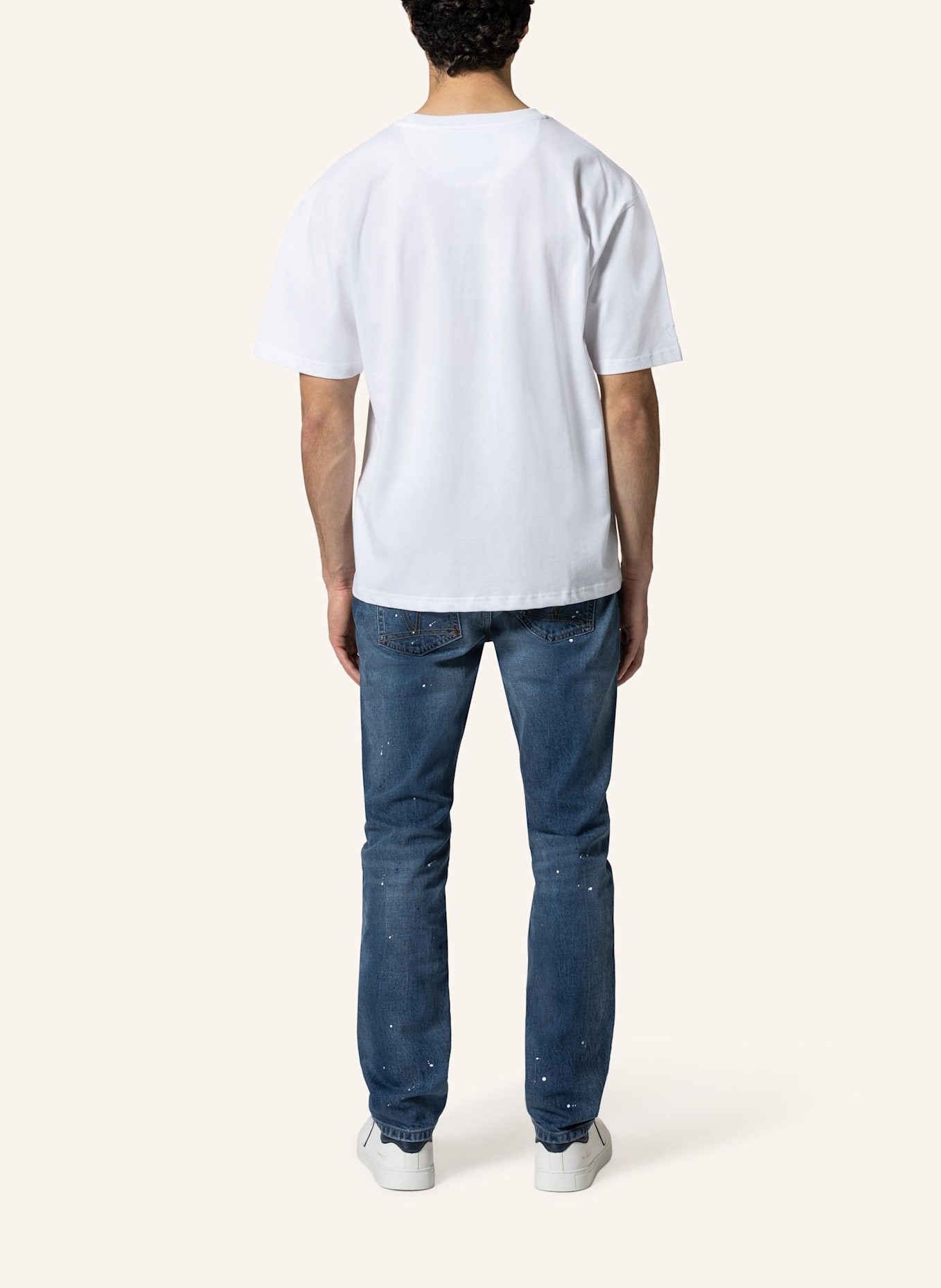 19V69 ITALIA Oversized T-Shirt TAMARO BEAR: WEISS