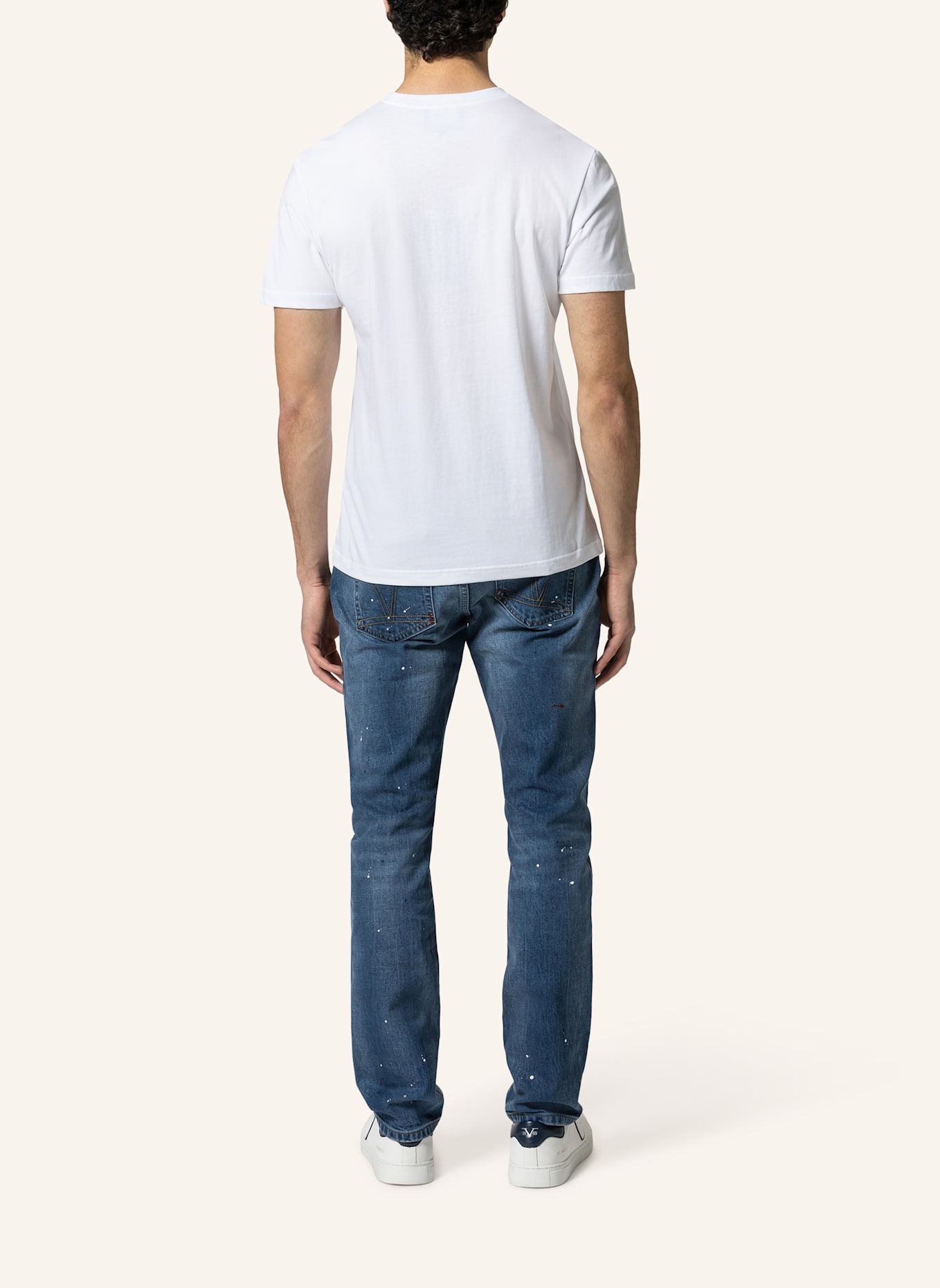 19V69 ITALIA T-Shirt RAFAEL COLLEGE: WEISS