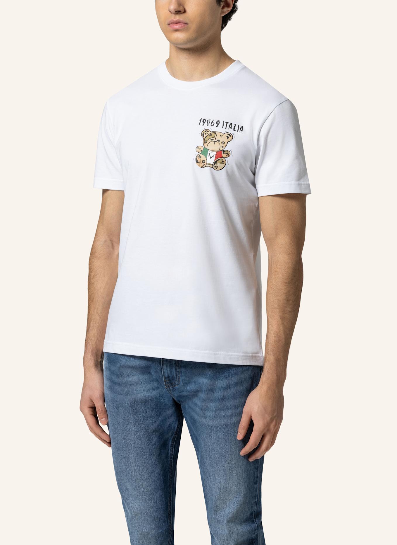 19V69 ITALIA T-Shirt RAFAEL ITALIAN TEDDY: WEISS